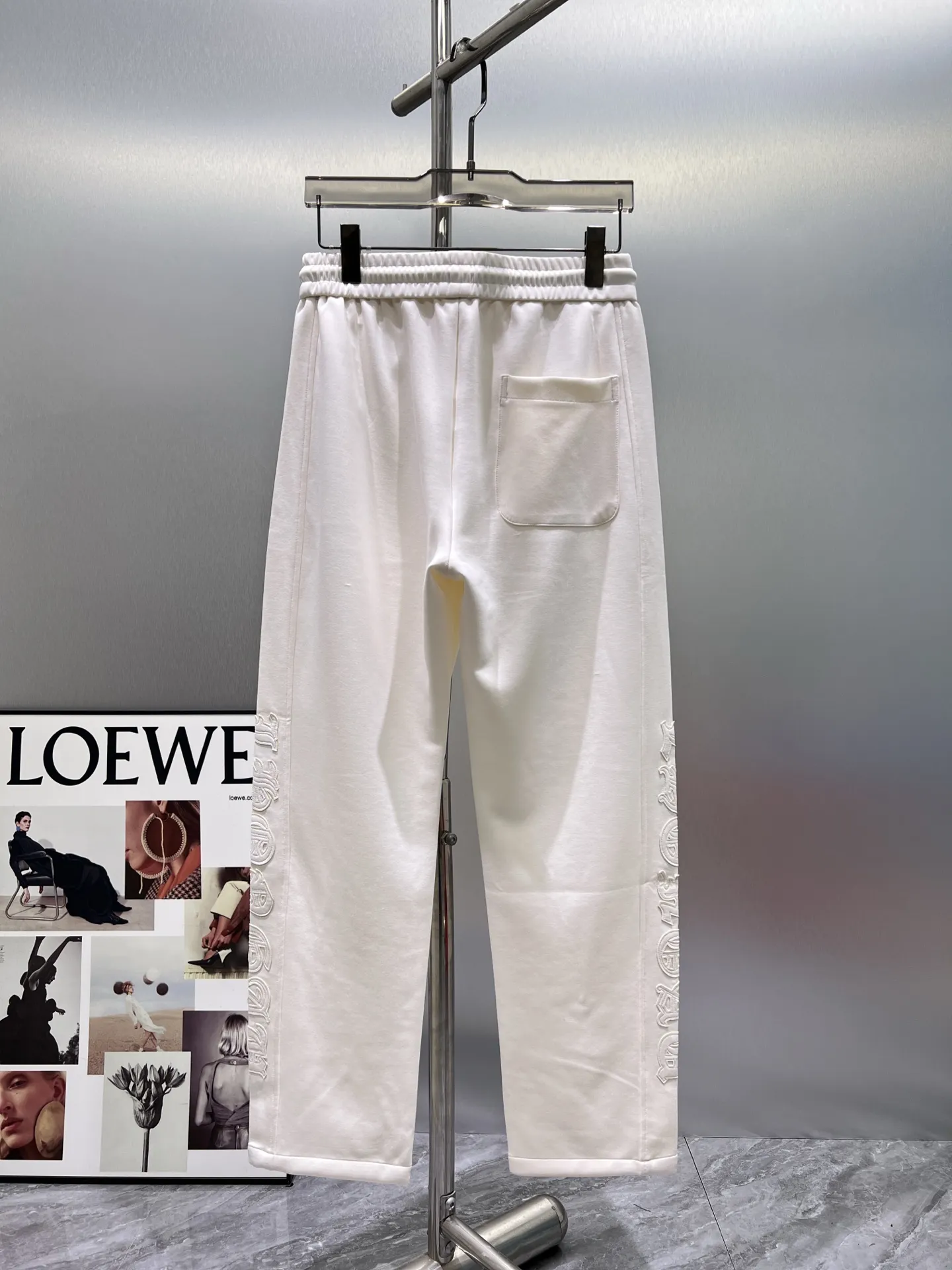 Logo-Embroidered Cotton-Blend Sweatpants D22512359 — view 2