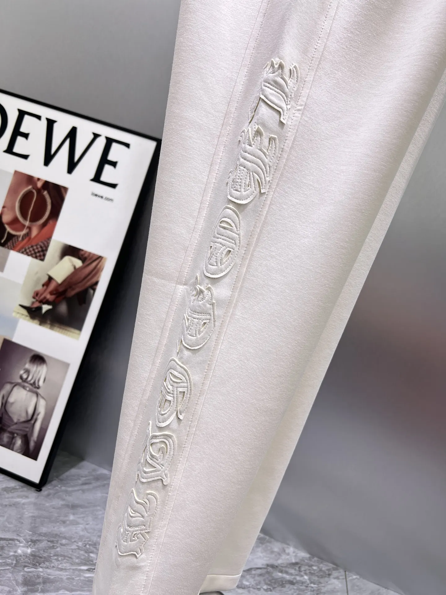 Logo-Embroidered Cotton-Blend Sweatpants D22512359 — view 8