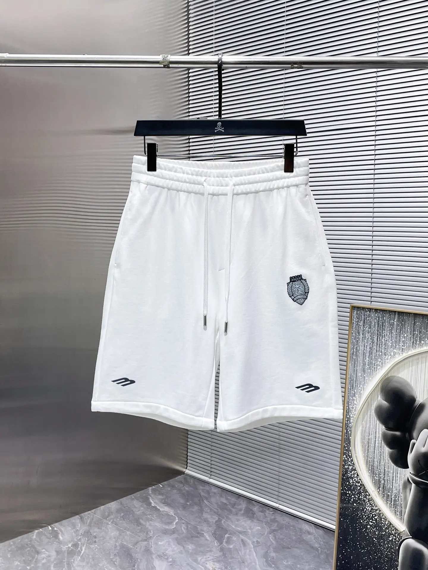Embroidered French Terry Cotton Shorts D20012441