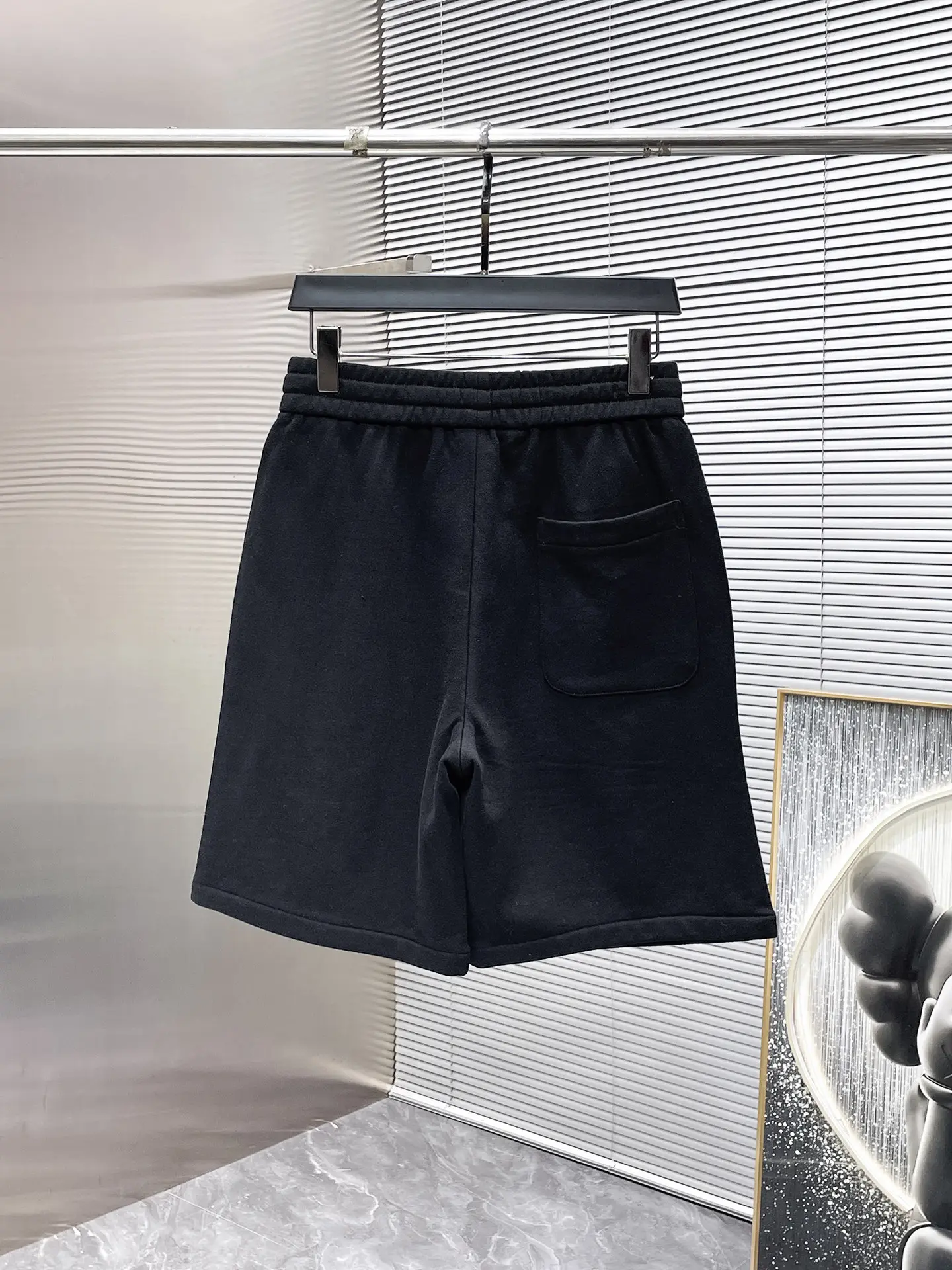 Embroidered Logo Cotton-Jersey Shorts D20012440 — view 2