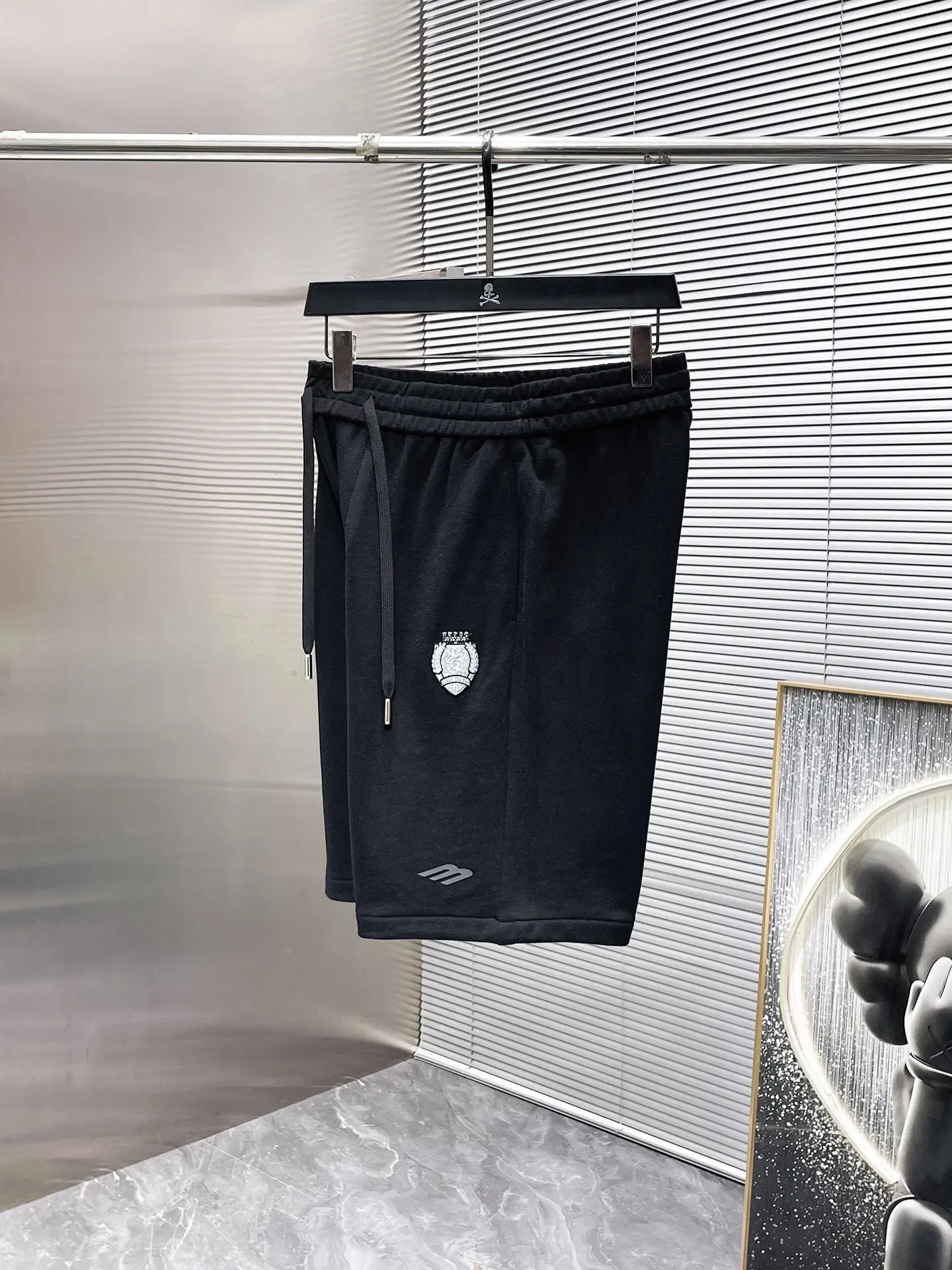 Embroidered Logo Cotton-Jersey Shorts D20012440 — view 3