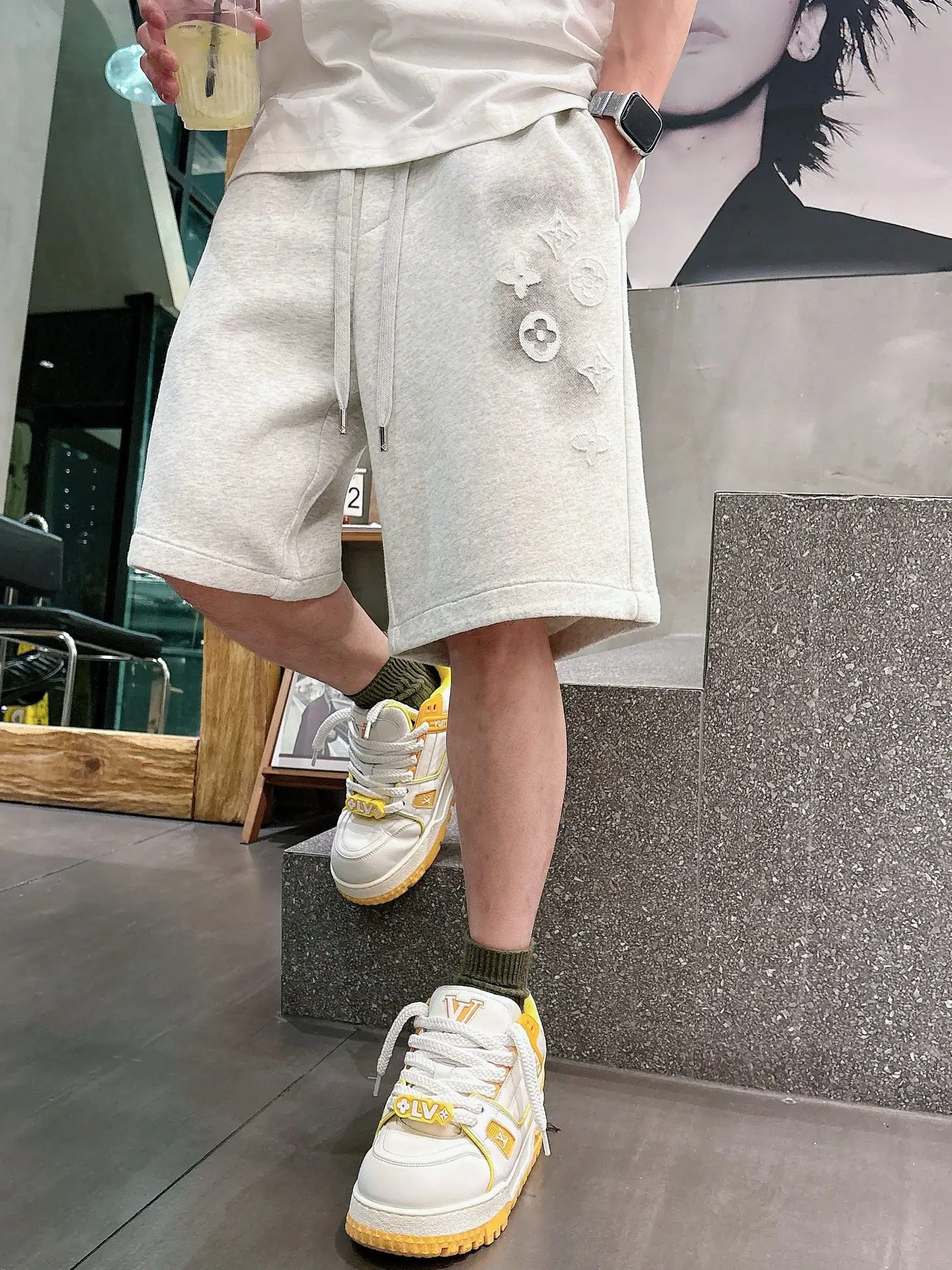 Monogram Laser-Cut Jersey Shorts D21012448 — view 6