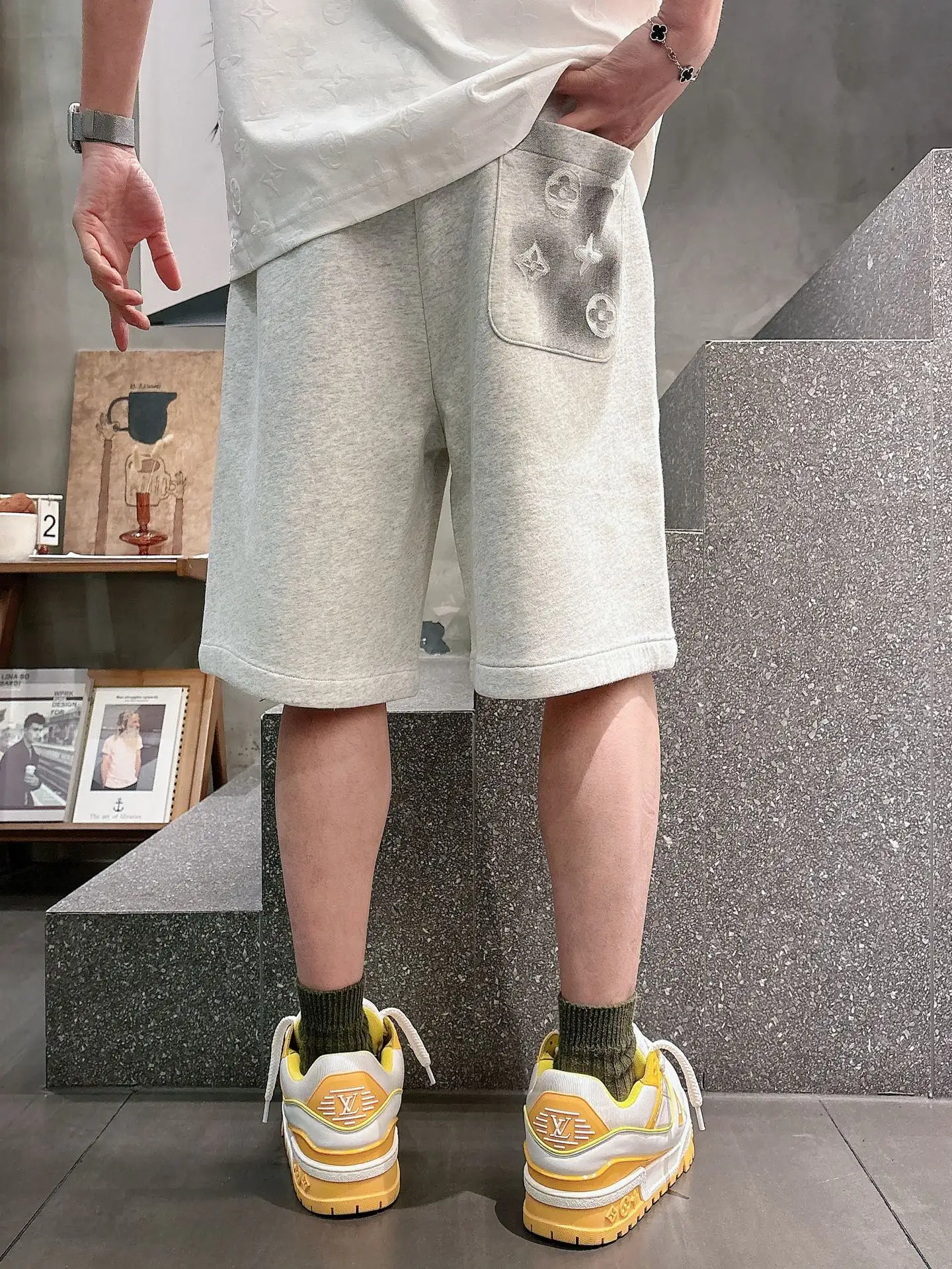 Monogram Laser-Cut Jersey Shorts D21012448 — view 8