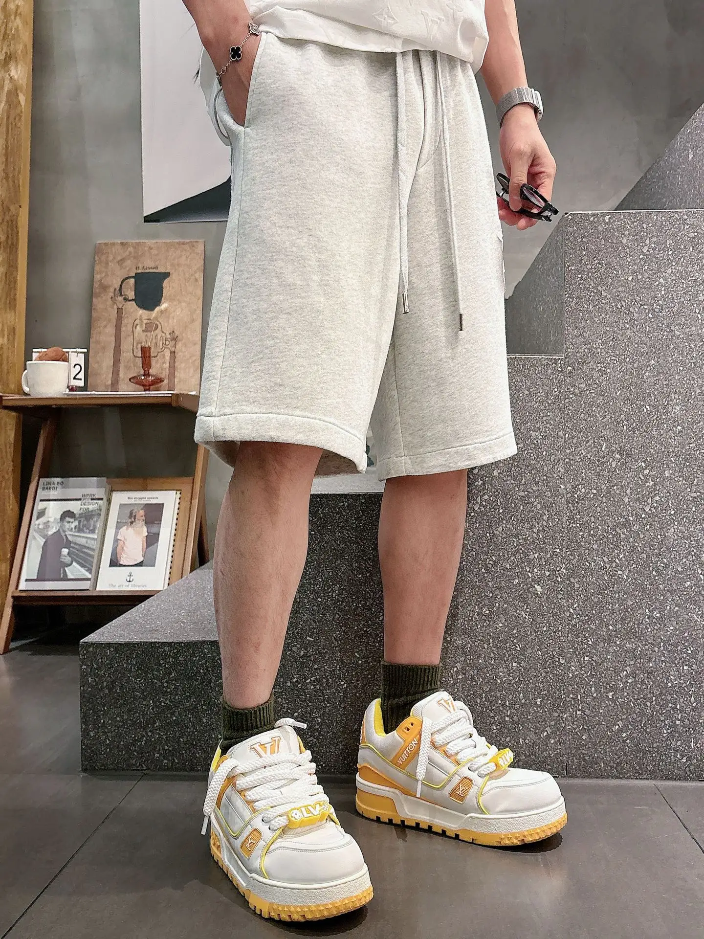 Monogram Laser-Cut Jersey Shorts D21012448 — view 9