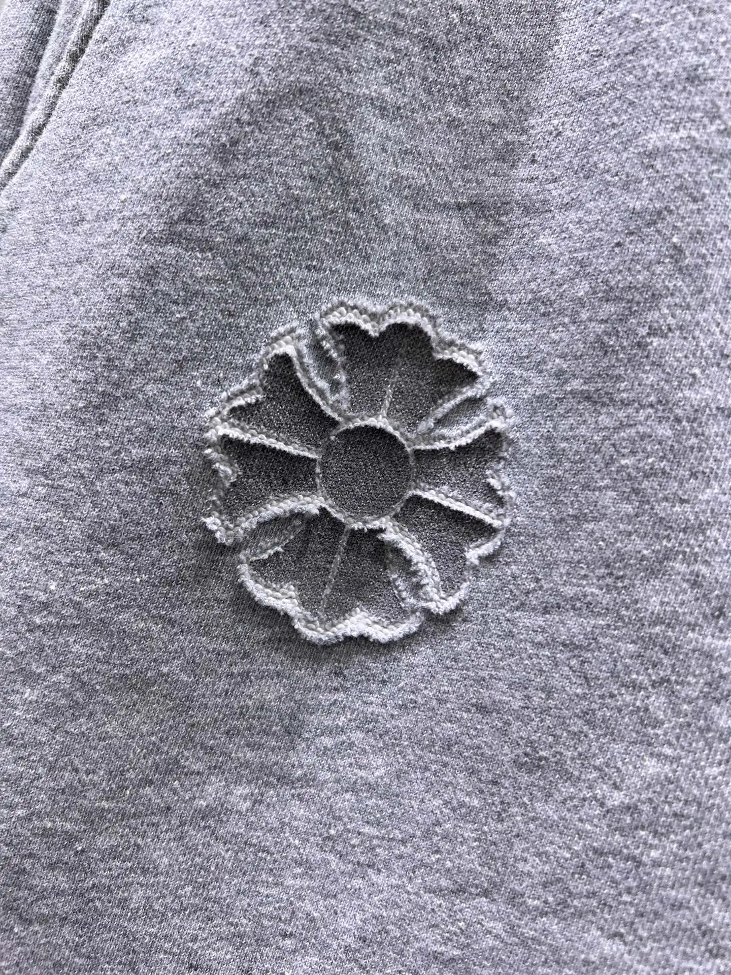 Laser-Cut Logo Cotton-Blend Shorts D21012422 — view 9