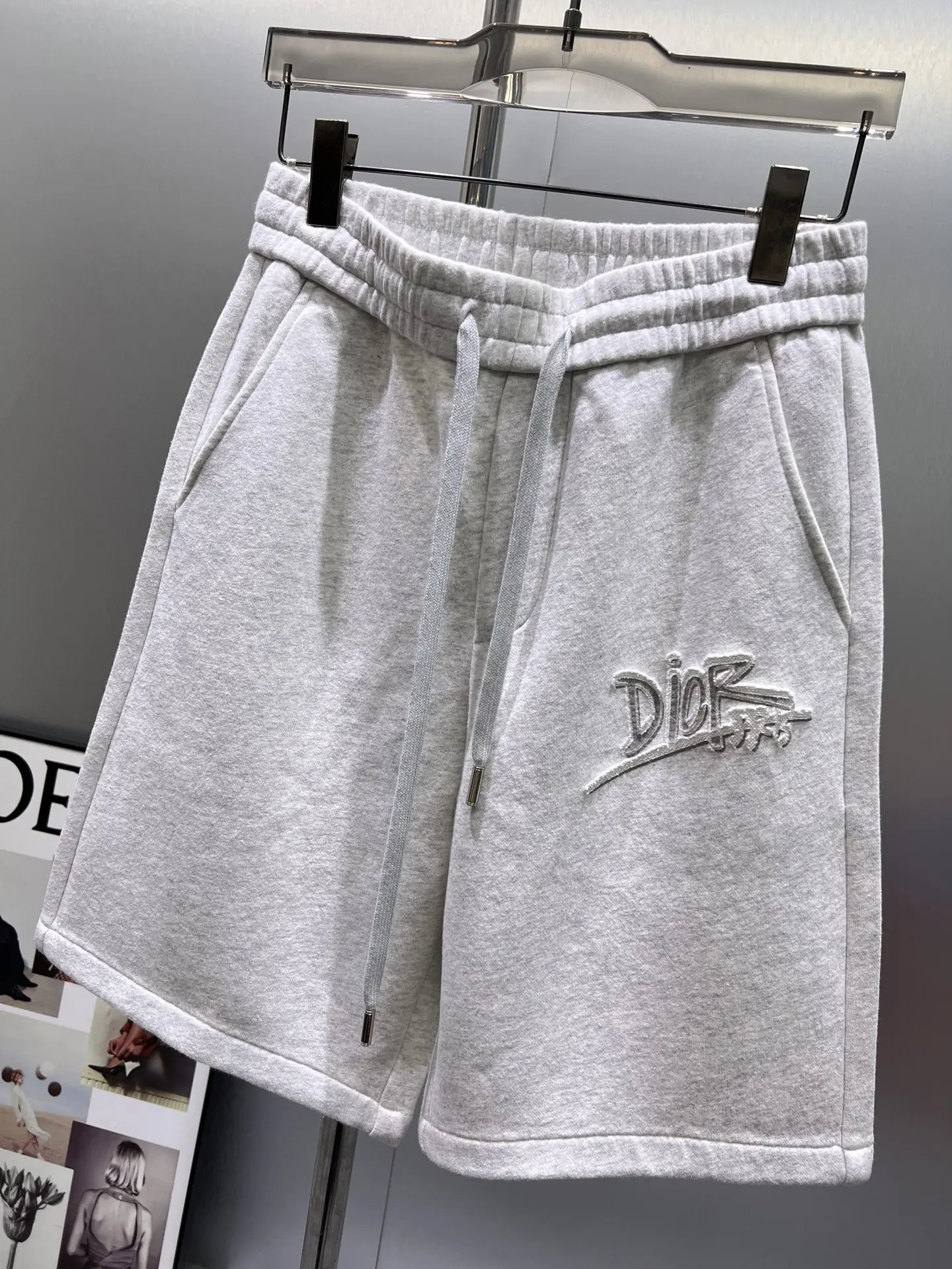Logo-Embroidered Cotton-Blend Jersey Shorts D21012426 — view 3