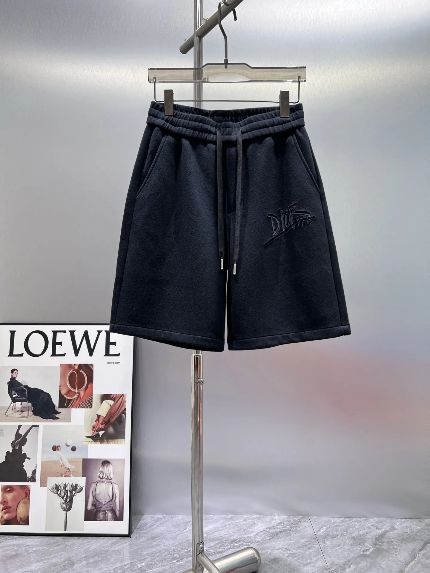Logo-Embroidered Cotton-Blend Shorts D21012427