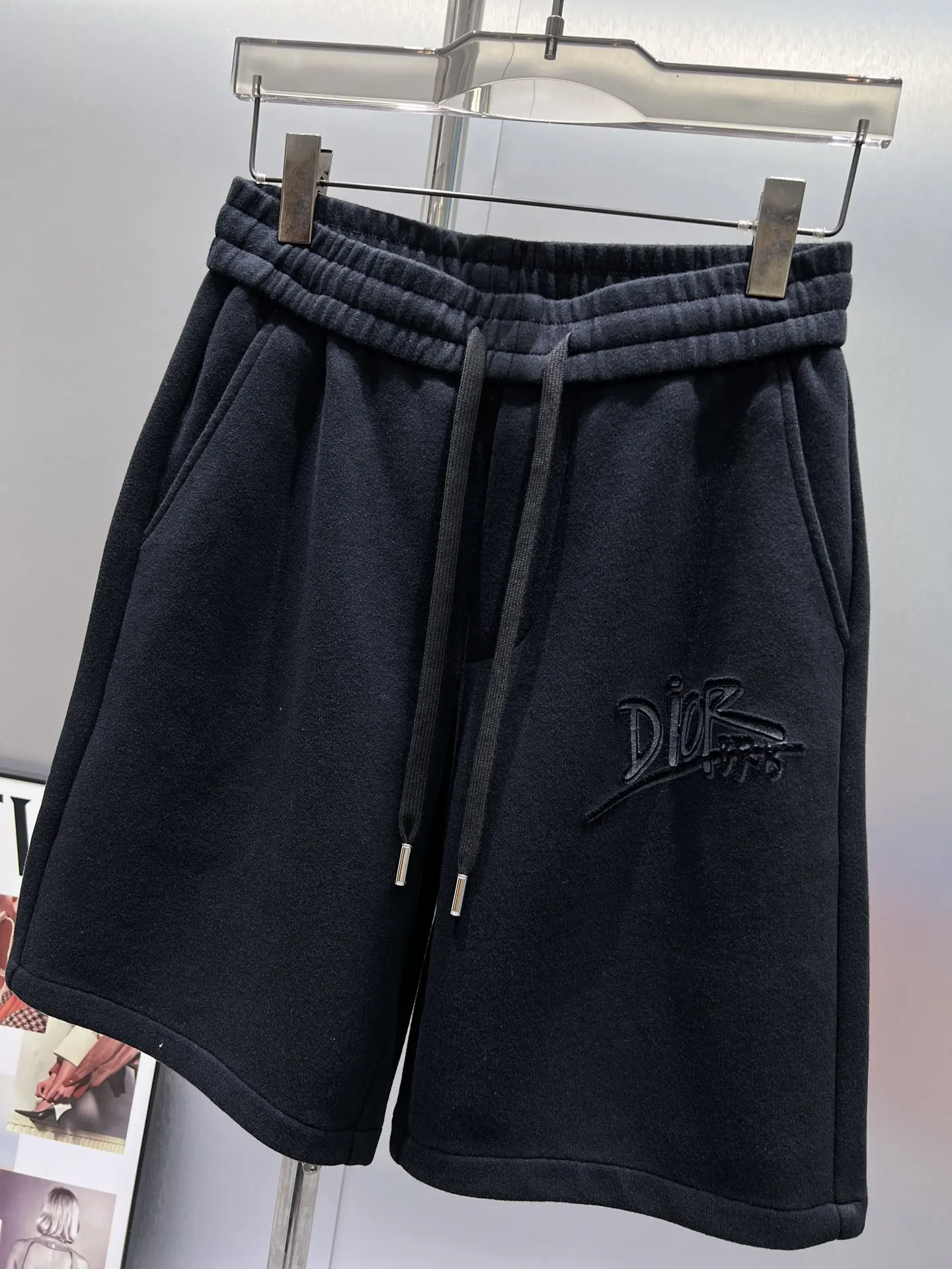 Logo-Embroidered Cotton-Blend Shorts D21012427 — view 3