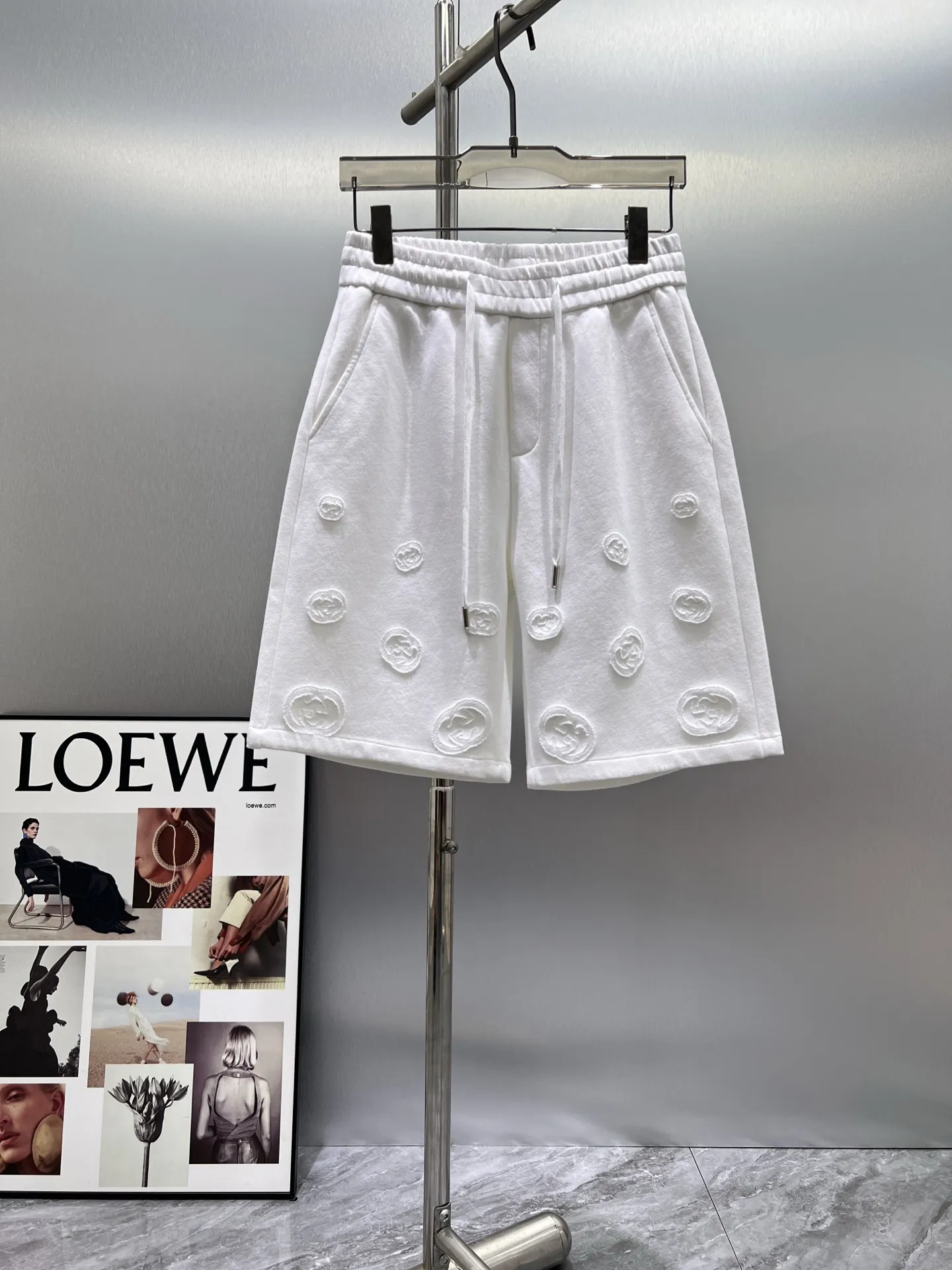 Logo-Embroidered Cotton Jersey Shorts D21012402