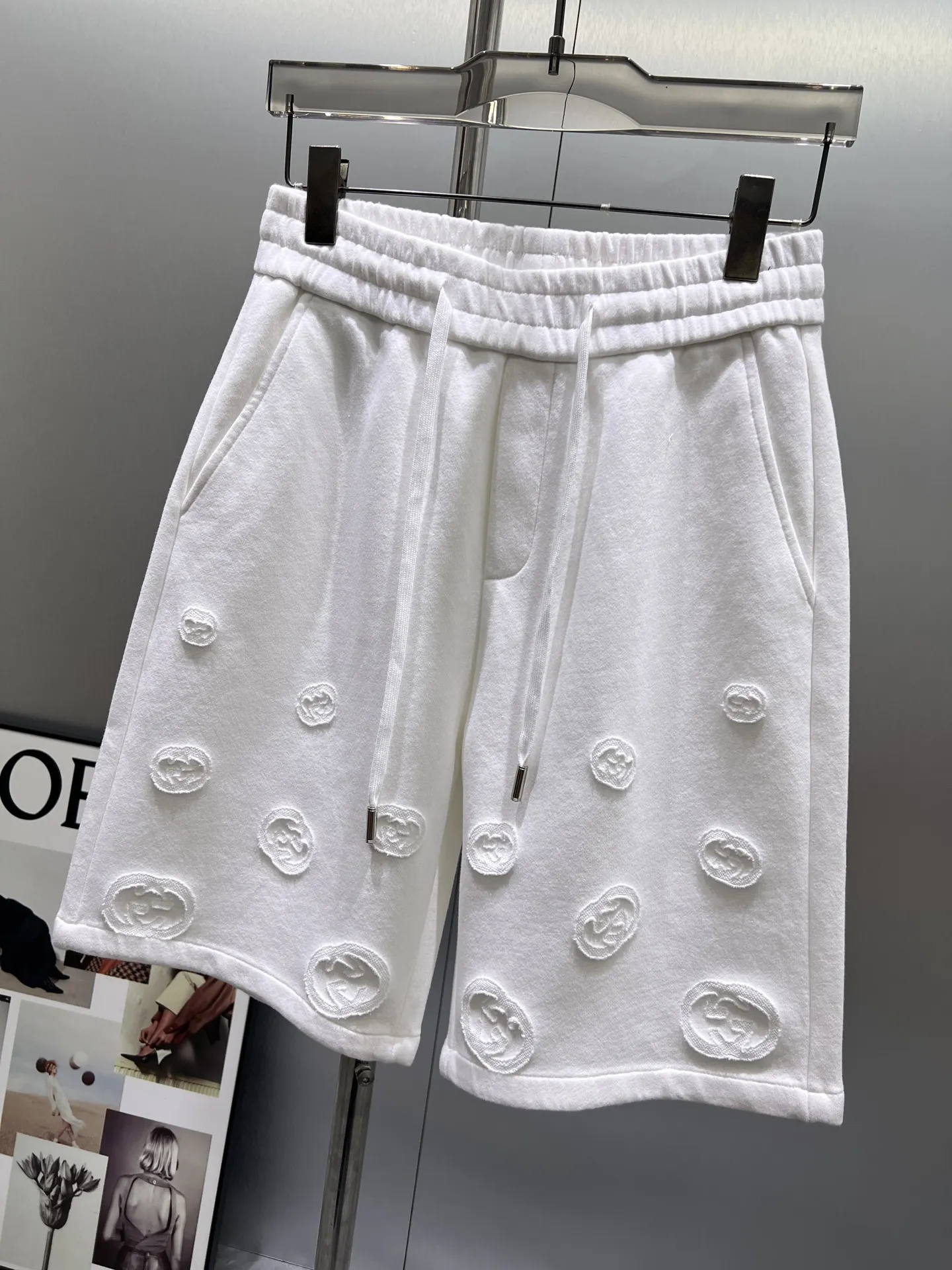 Logo-Embroidered Cotton Jersey Shorts D21012402 — view 5