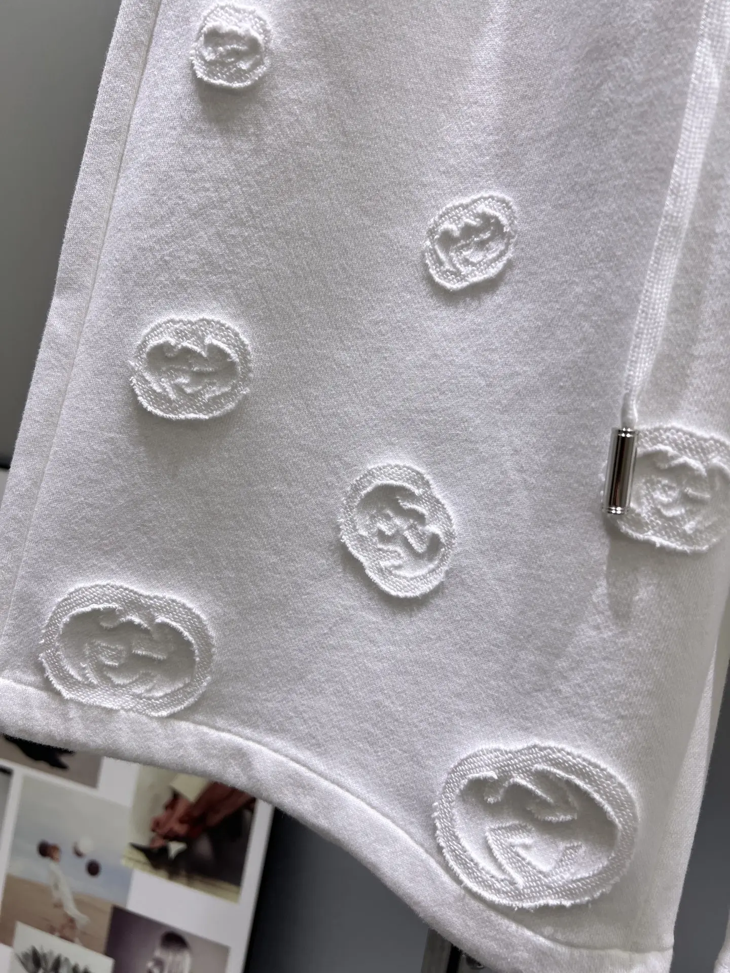 Logo-Embroidered Cotton Jersey Shorts D21012402 — view 7