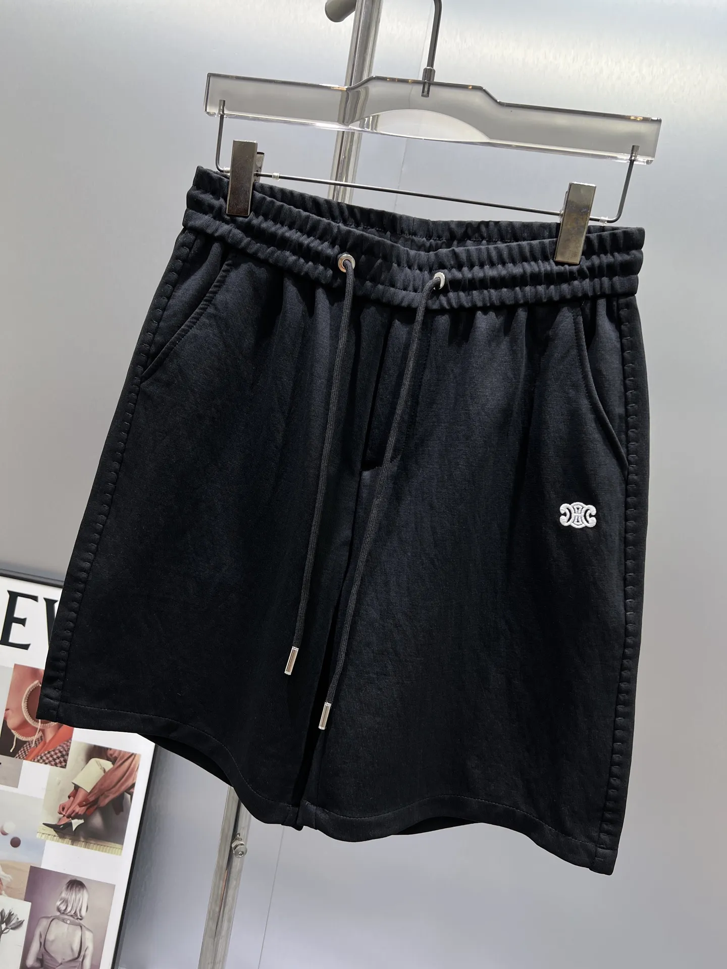 Embroidered Logo Drawstring Shorts D17011416 — view 8