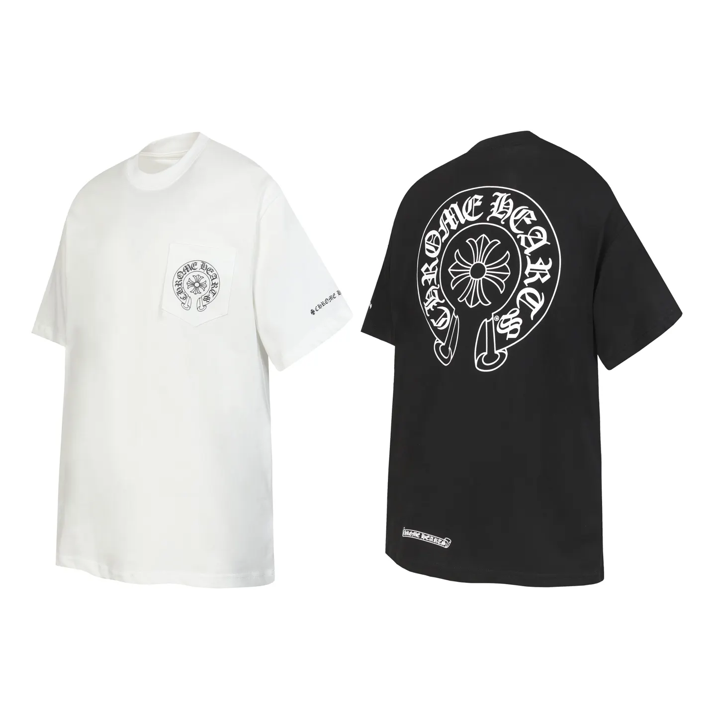 Horseshoe Logo Print Cotton T-Shirt D9014031