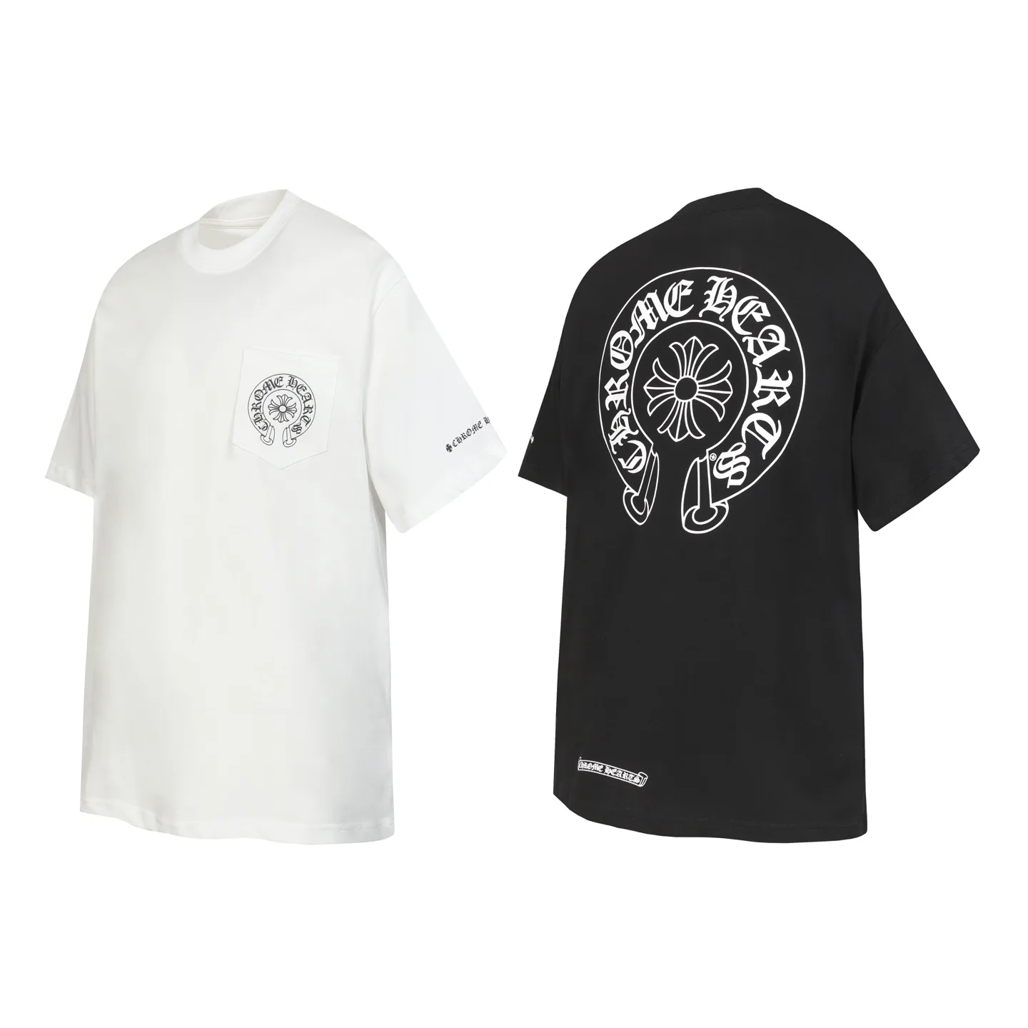 Horseshoe Logo Print Cotton T-Shirt D9014031