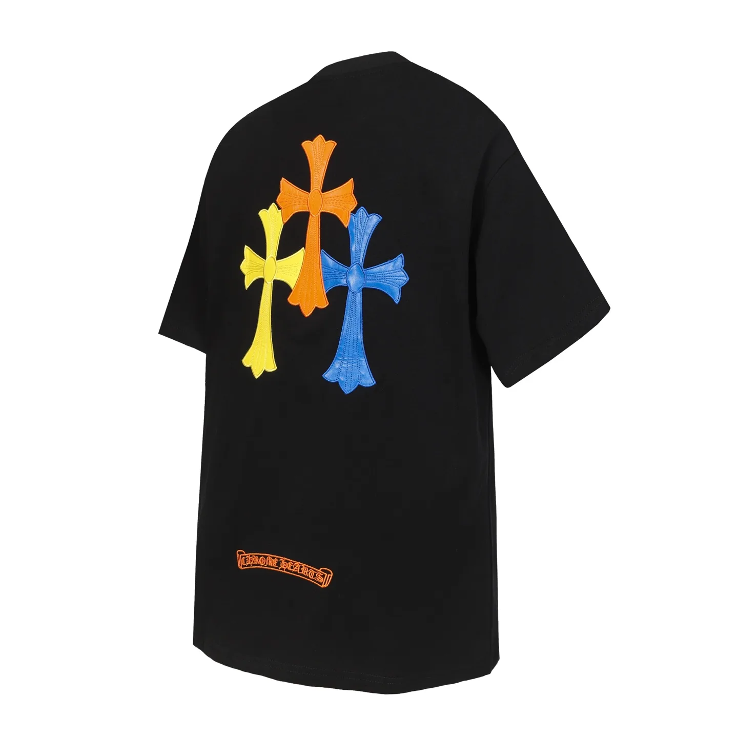 Multi-Color Cross Patch Cotton T-Shirt D10513952 — view 3