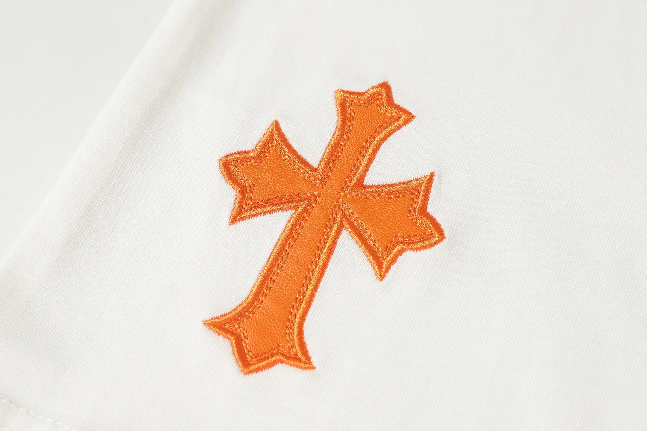 Multi-Color Cross Patch Cotton T-Shirt D10513951 — view 8