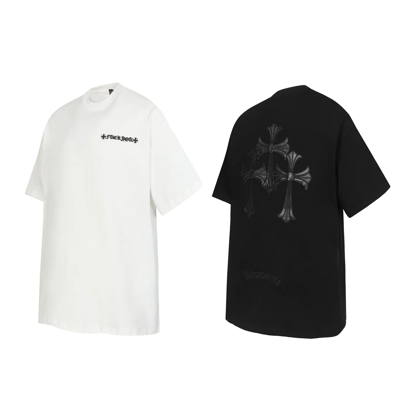 Cross Patch Embroidered Cotton T-Shirt D10513950