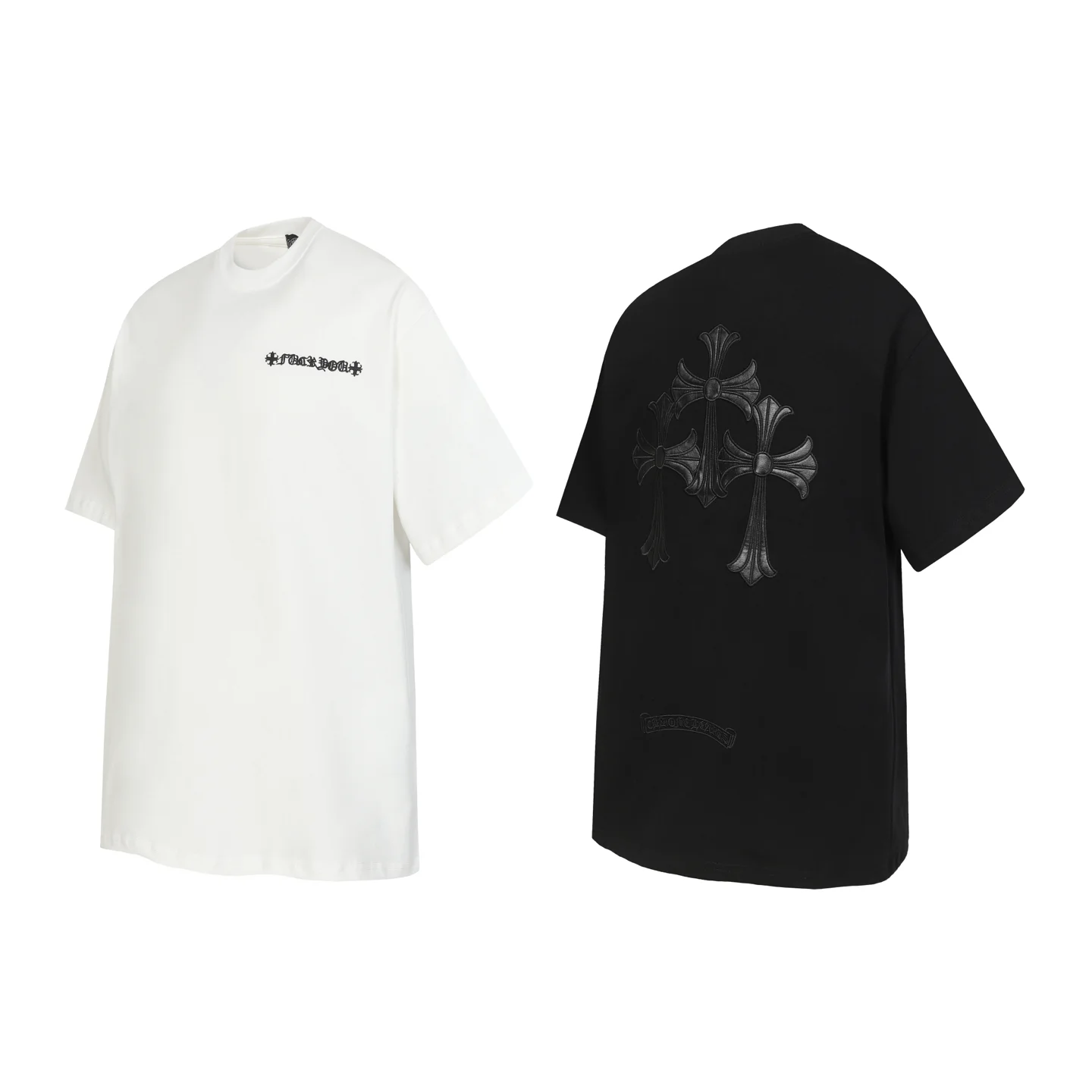 Cross Patch Embroidered Cotton T-Shirt D10513950