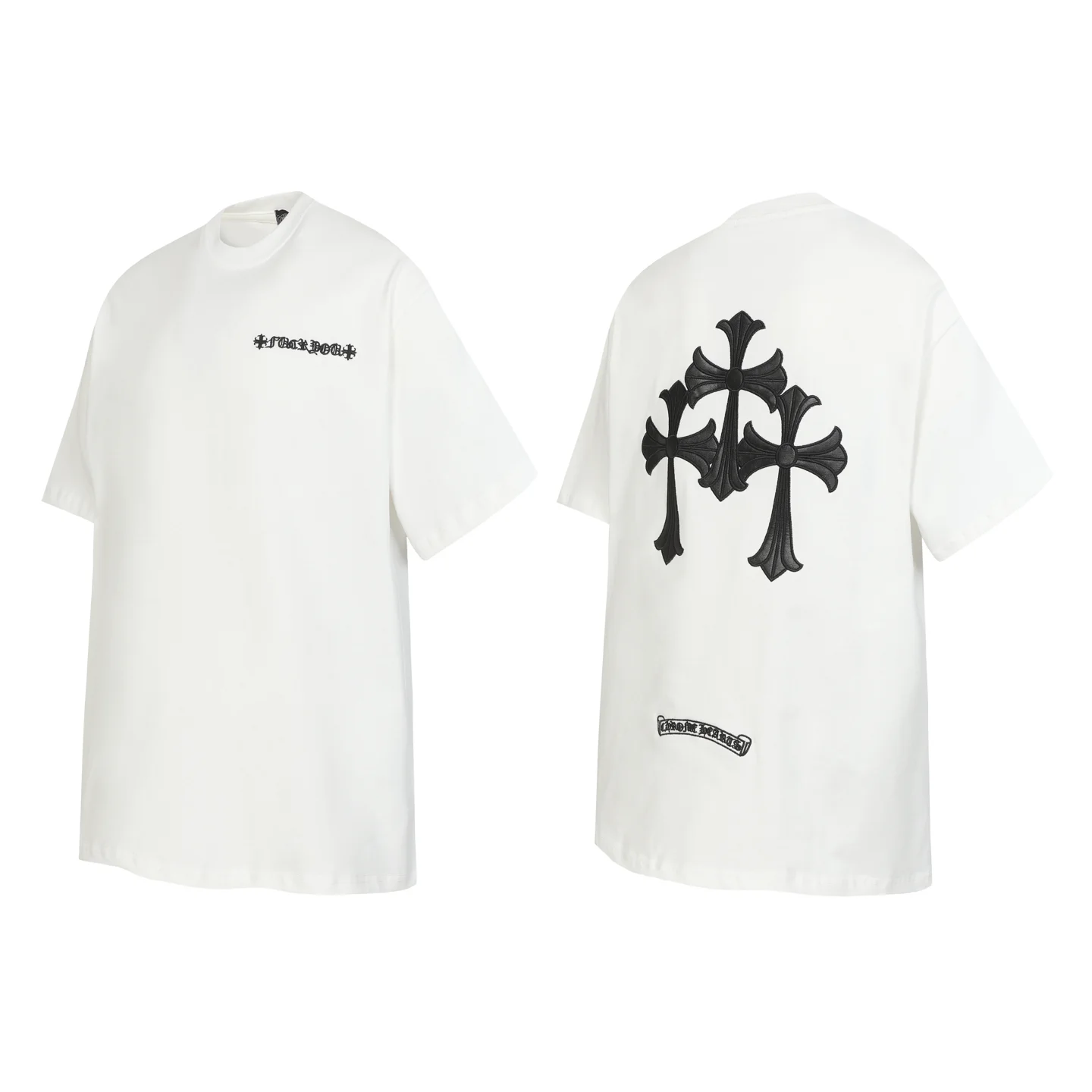 Cross Patch Embroidered Cotton T-Shirt D10513950 — view 5