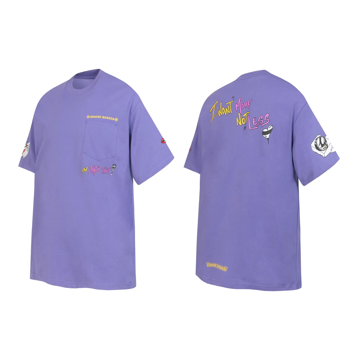Chrome Hearts Graffiti Print Pocket T-Shirt D9513943