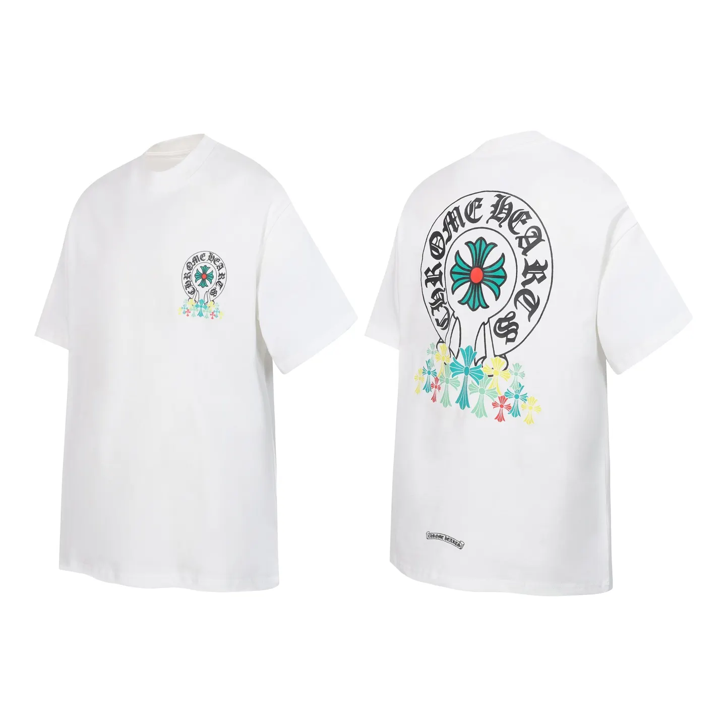 Multicolor Horseshoe Logo Print T-Shirt D9514075