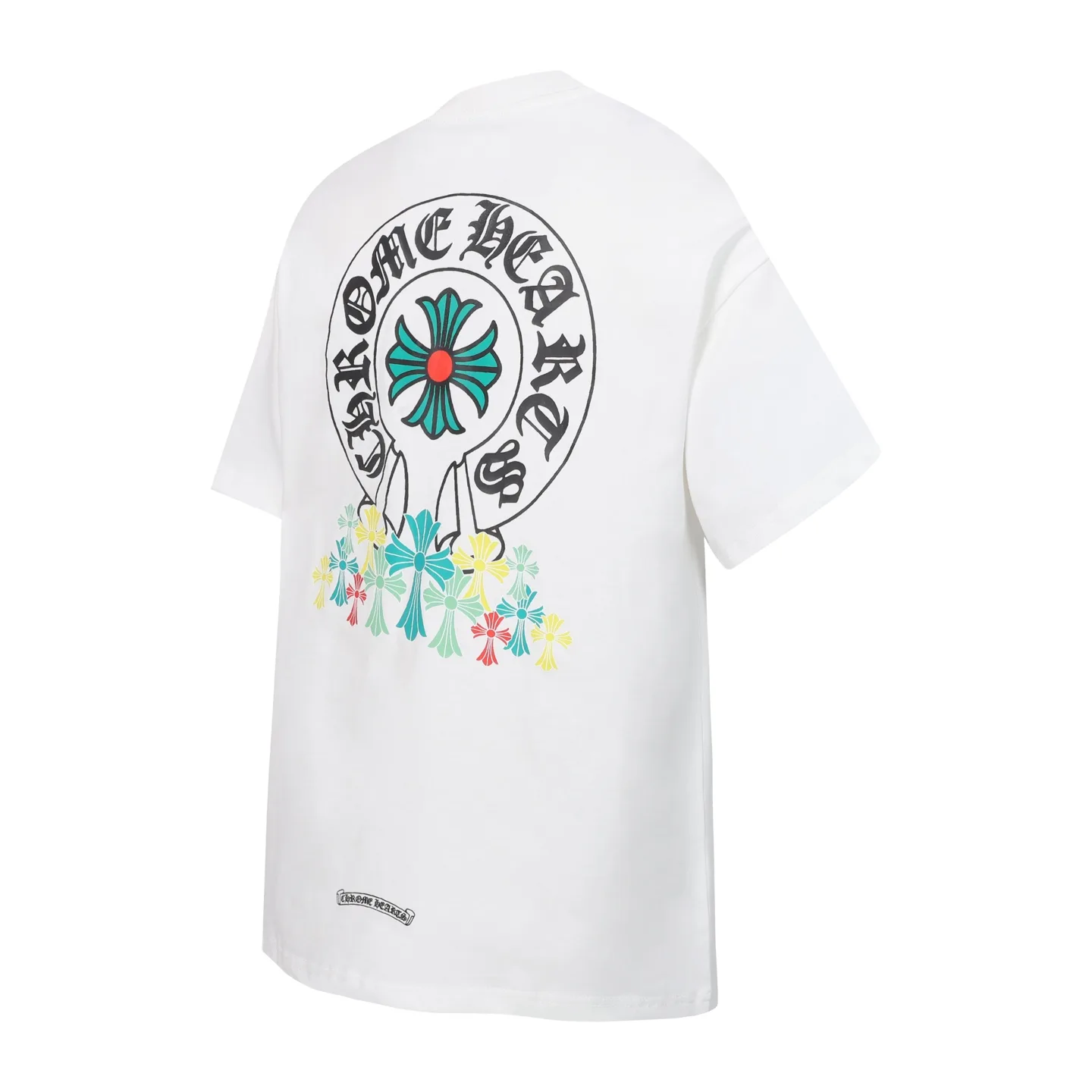 Multicolor Horseshoe Print Cotton T-Shirt D9514076 — view 4