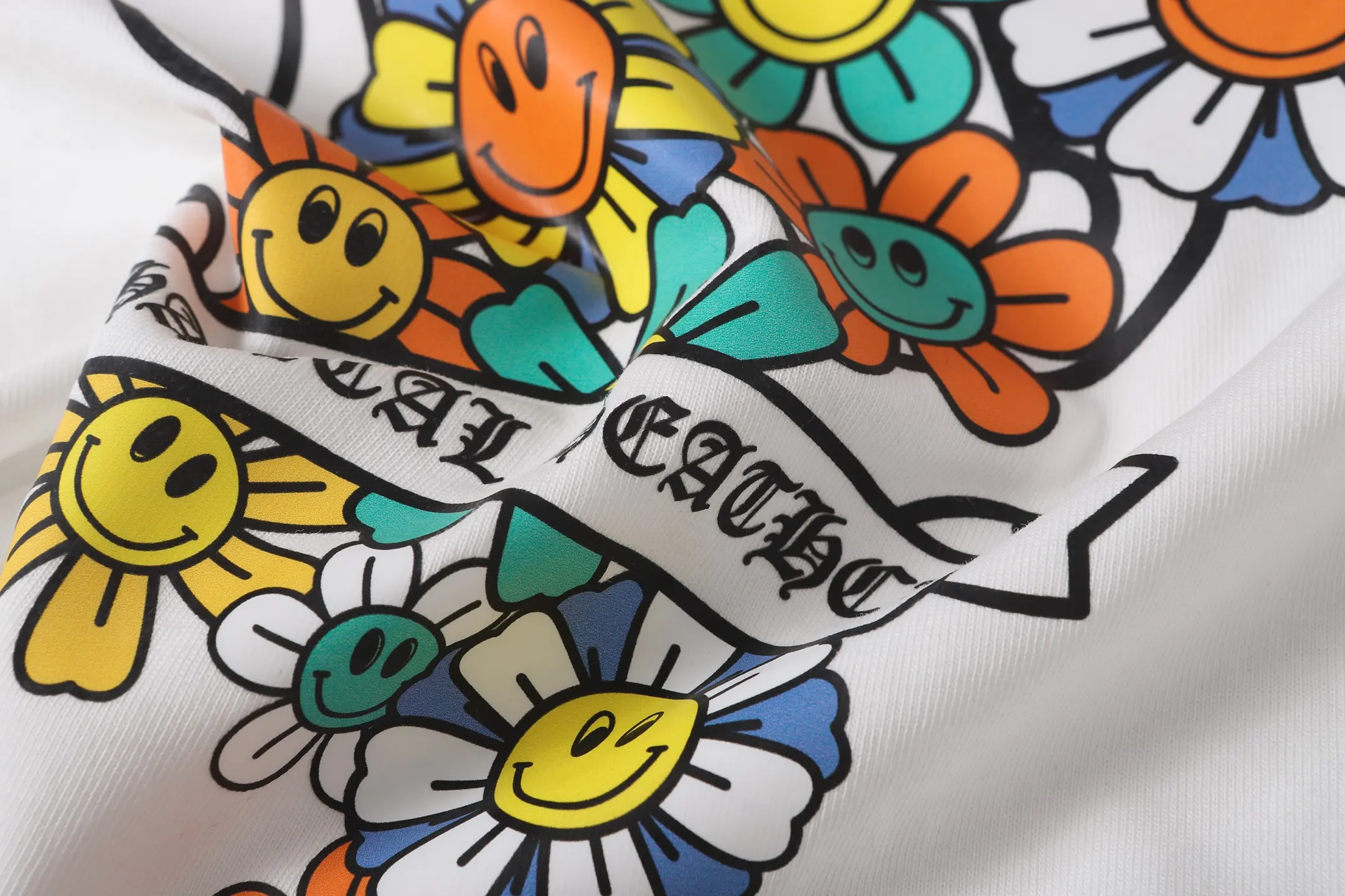 Chrome Hearts Horseshoe Floral Print T-Shirt D9514078 — view 9