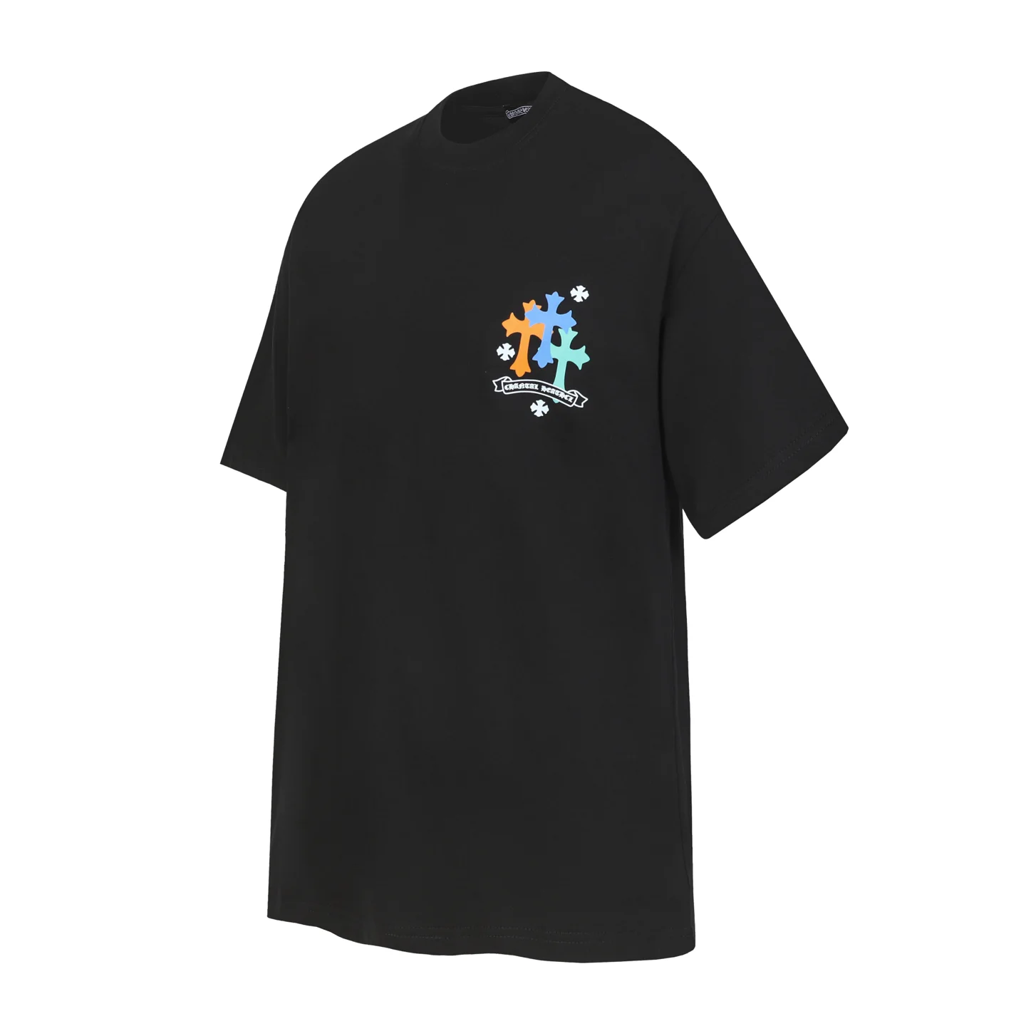 Horseshoe and Floral Print Cotton T-Shirt D9514077 — view 2