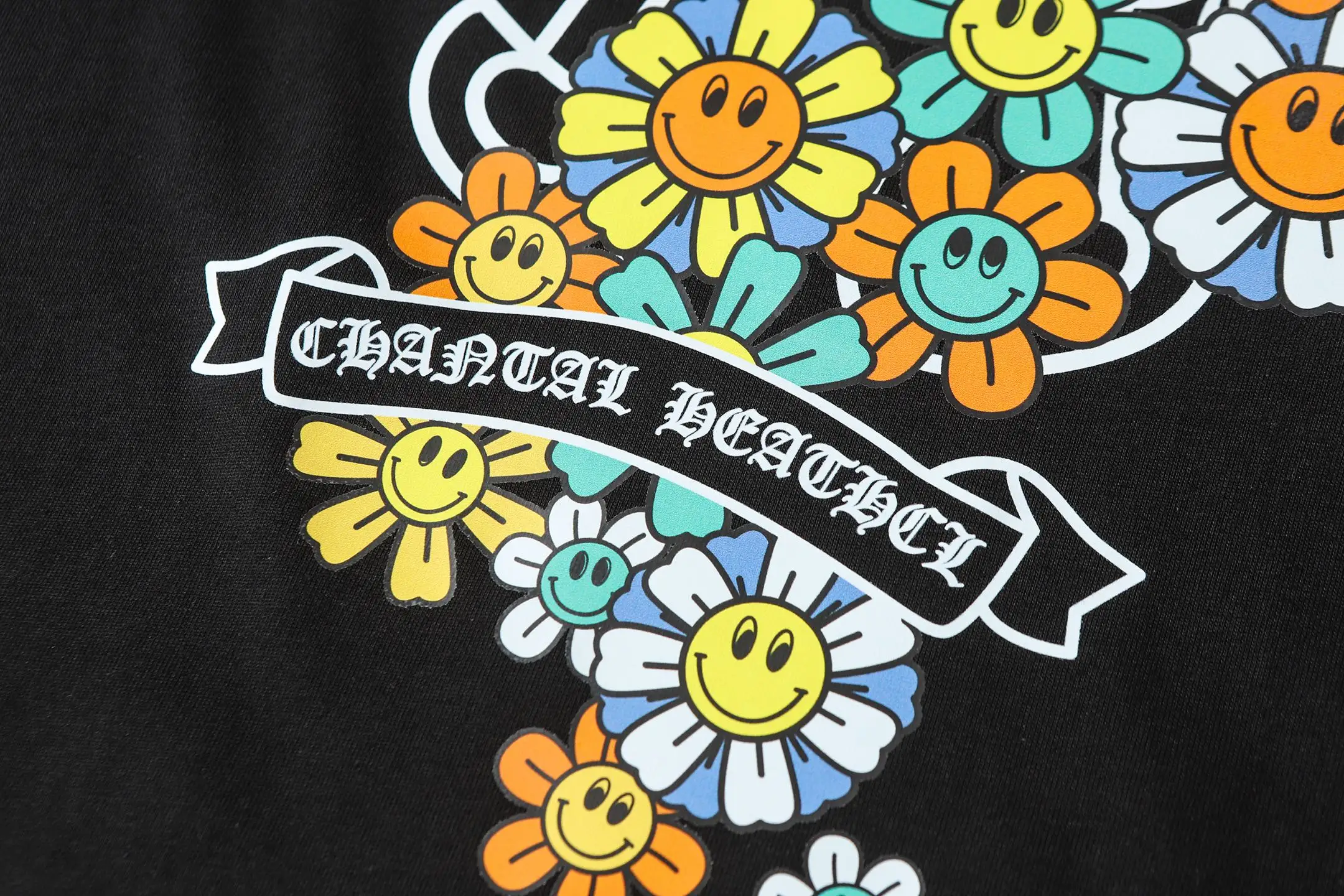 Horseshoe and Floral Print Cotton T-Shirt D9514077 — view 9