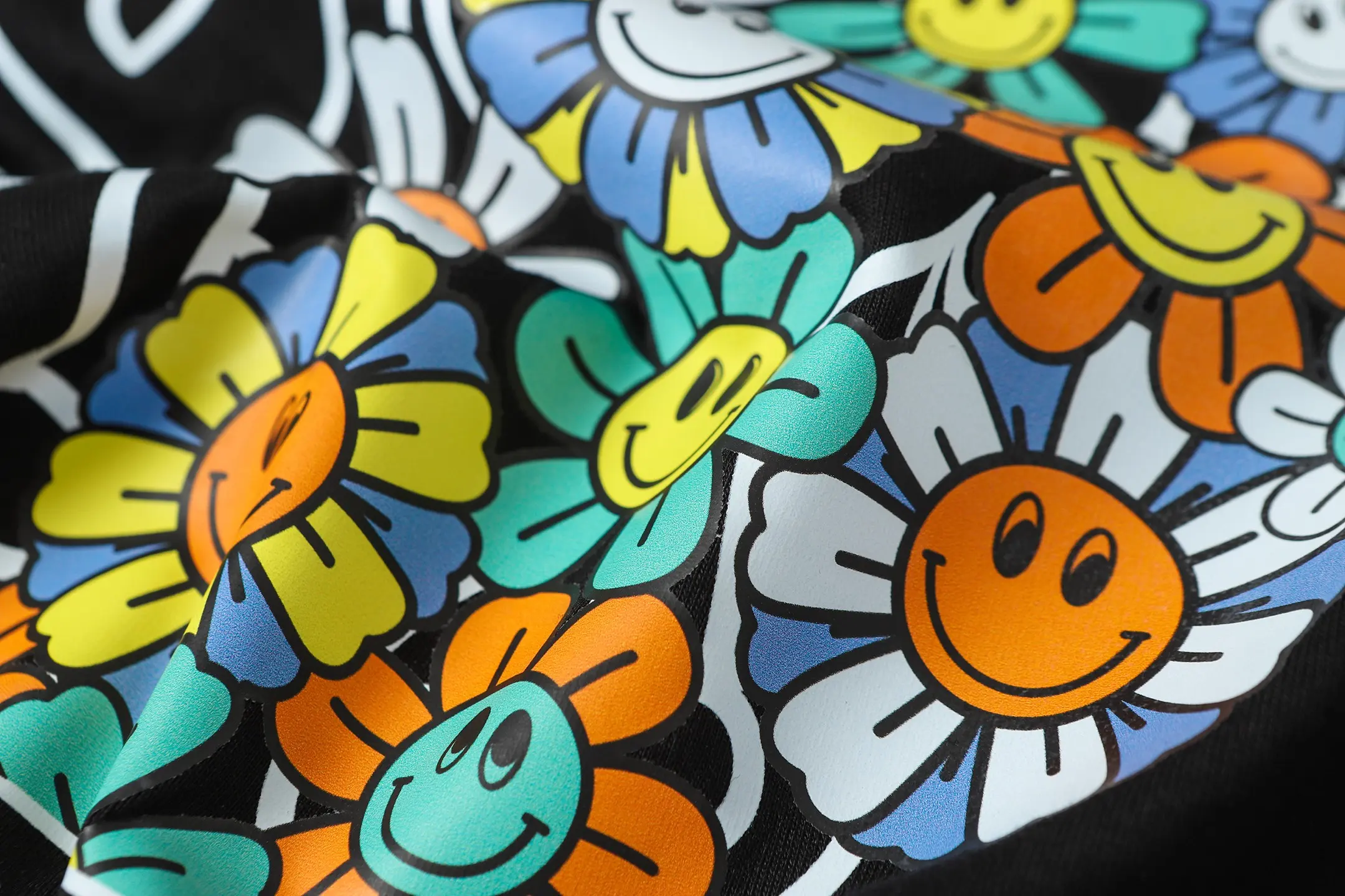 Horseshoe and Floral Print Cotton T-Shirt D9514077 — view 13