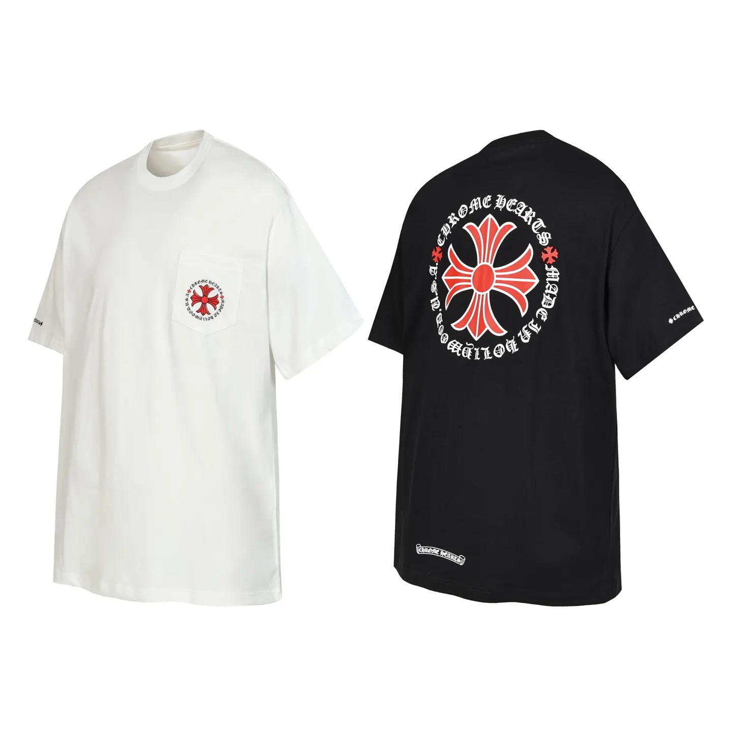 Cross and Script Graphic Pocket T-Shirt D9513966
