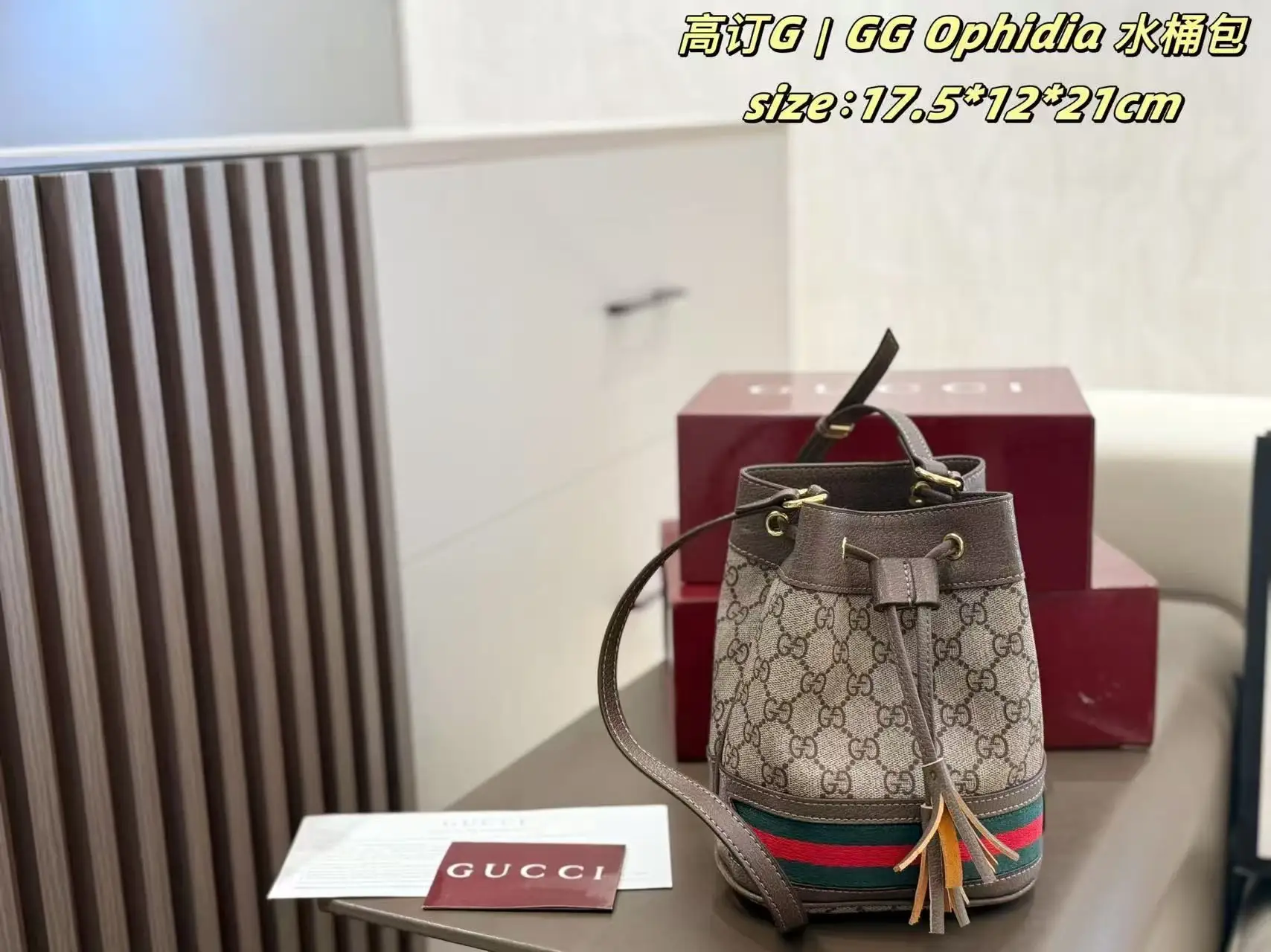 Ophidia GG Supreme Mini Bucket Bag D24018192