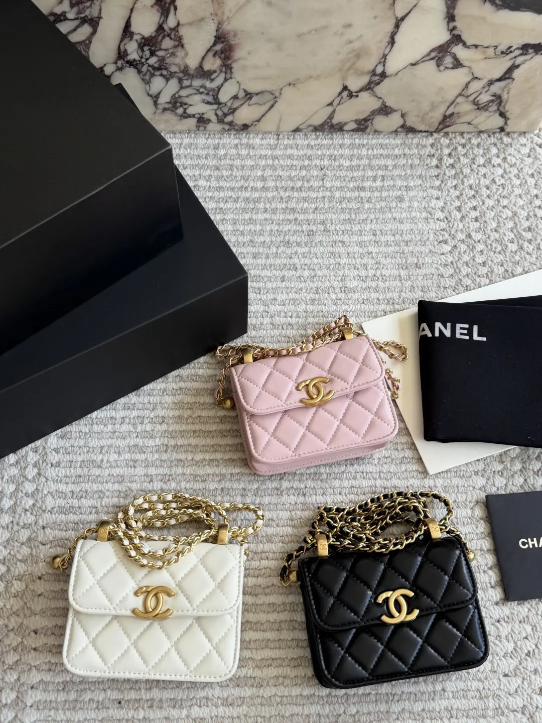 Mini Quilted Flap Bag with Chain D25518232