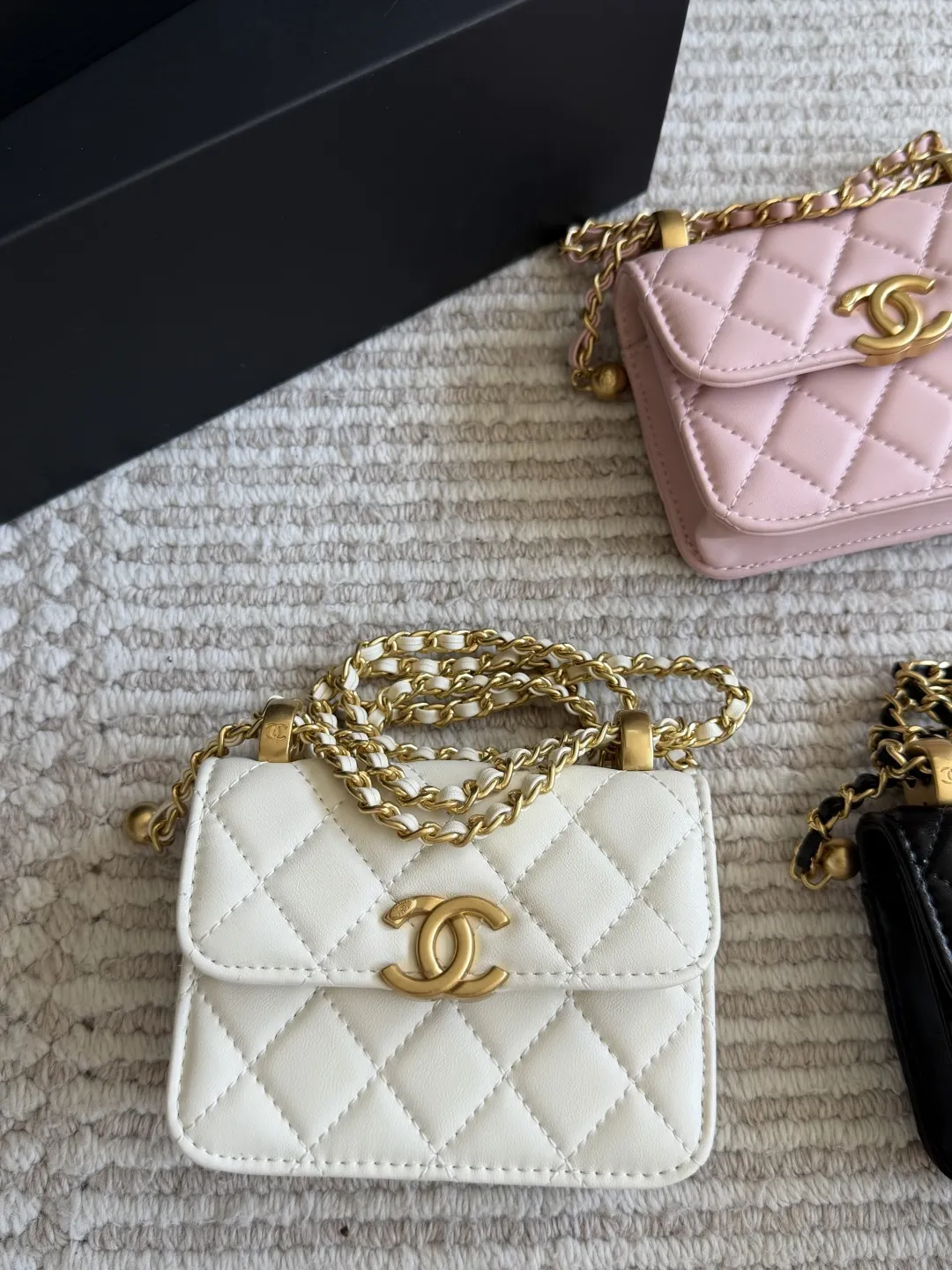Mini Quilted Flap Bag with Chain D25518232 — view 2