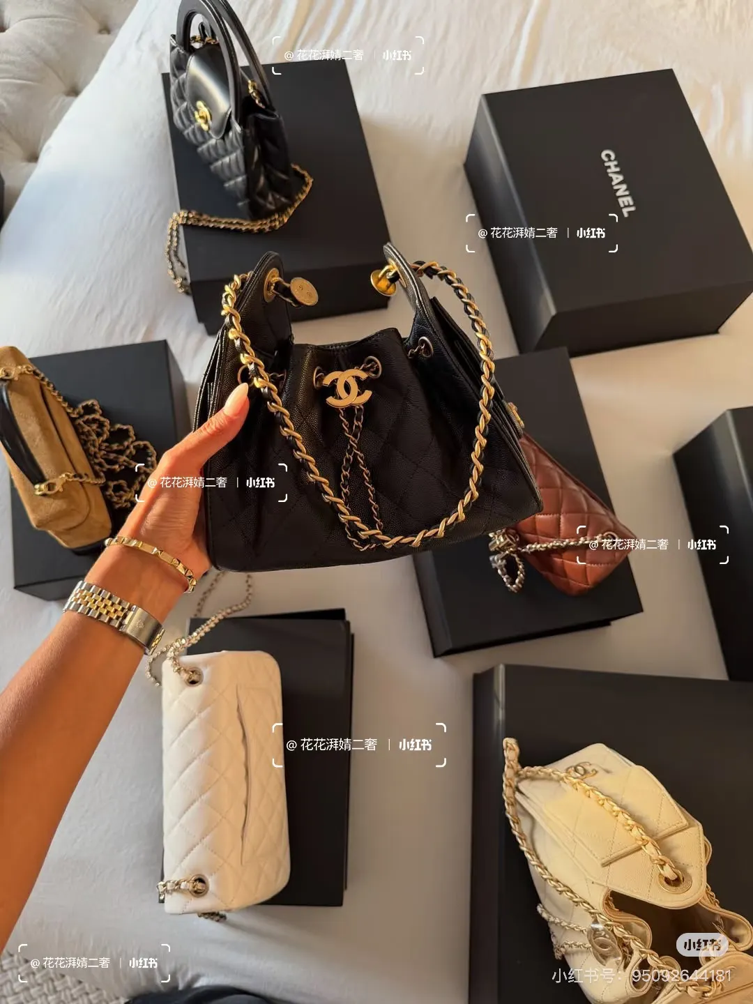 Chanel 25C Hobo Bucket Bag D41018499 — view 3
