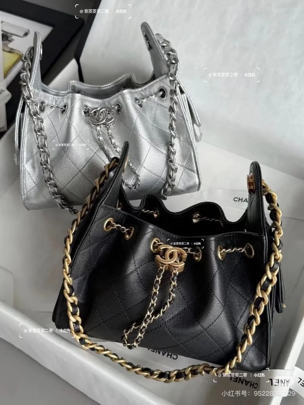 Chanel 25C Hobo Bucket Bag D41018499 — view 8