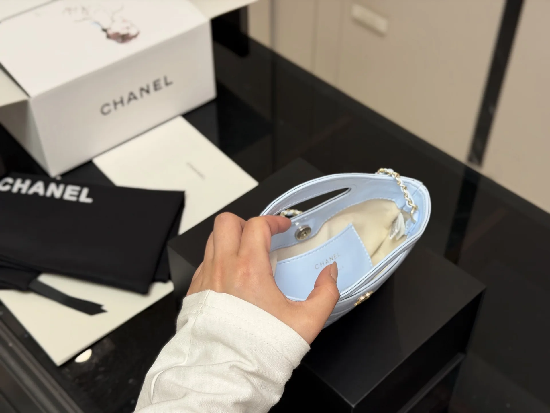 Chanel 31 Mini Top-Handle Bag D26017947 — view 3