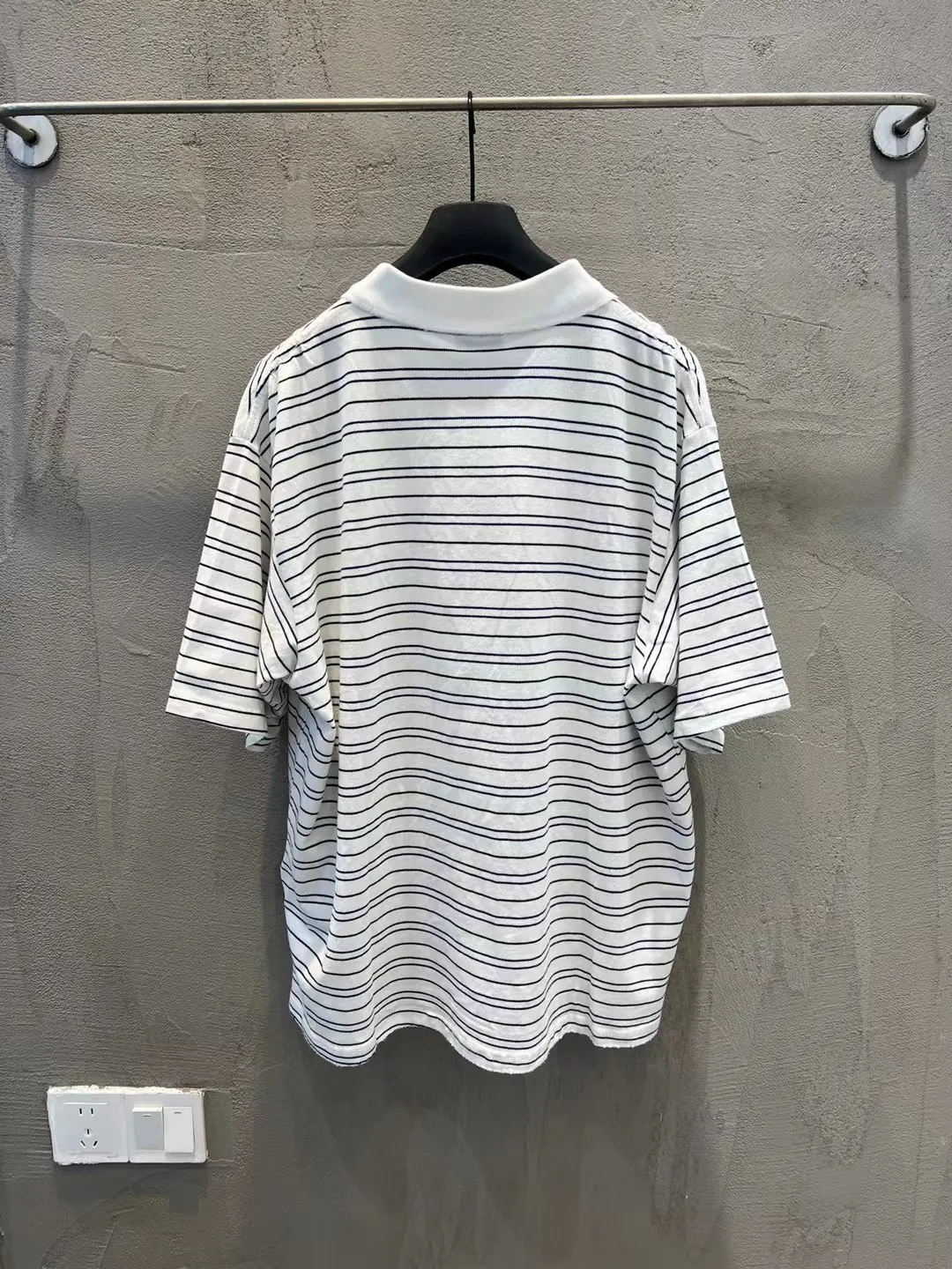 Oversized Striped Logo Polo Shirt D12519943 — view 2