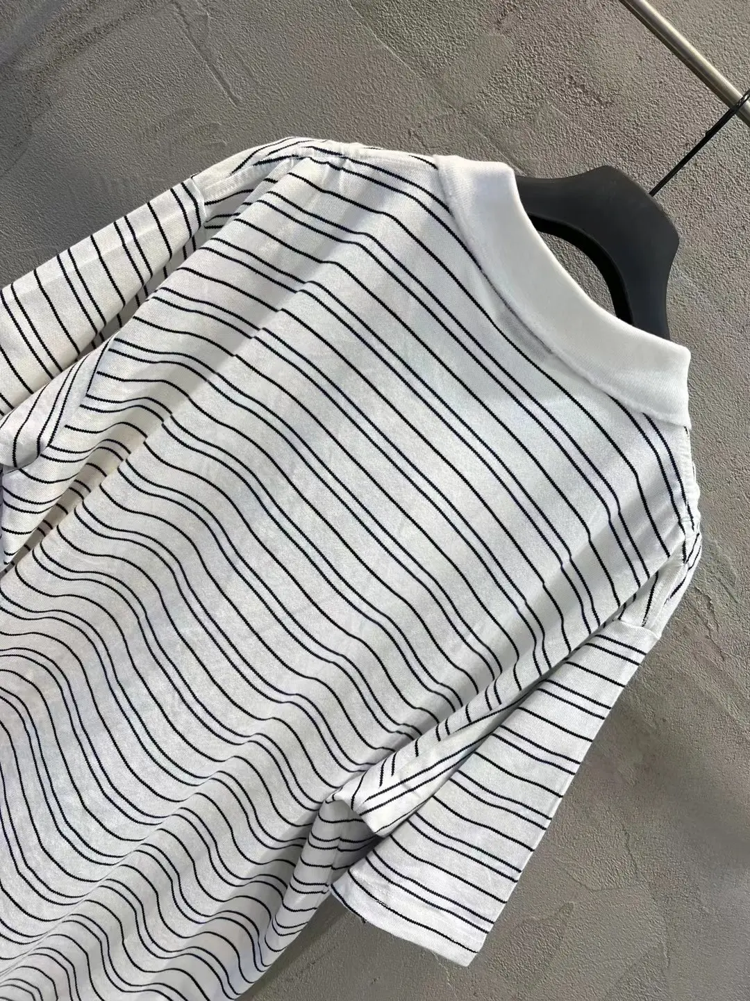 Oversized Striped Logo Polo Shirt D12519943 — view 8