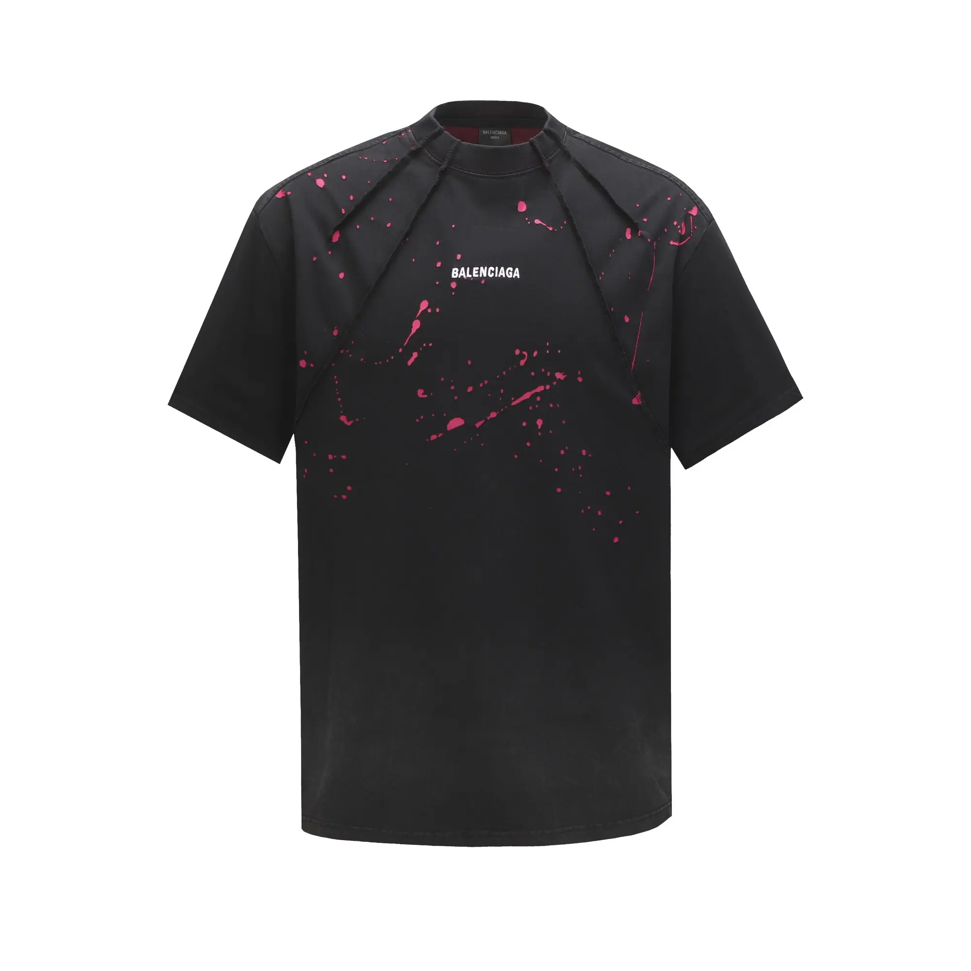 Logo Embroidery Distressed Oversized T-Shirt D18019981