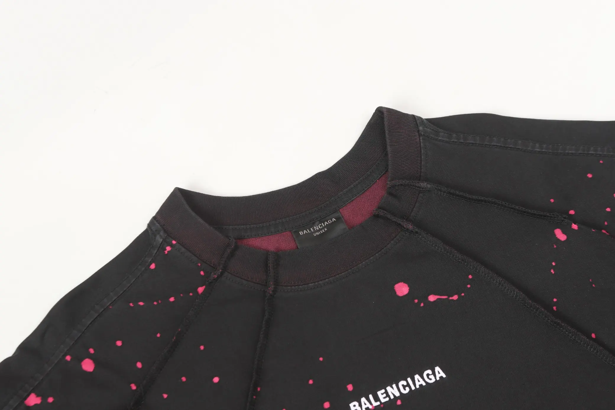 Logo Embroidery Distressed Oversized T-Shirt D18019981 — view 3