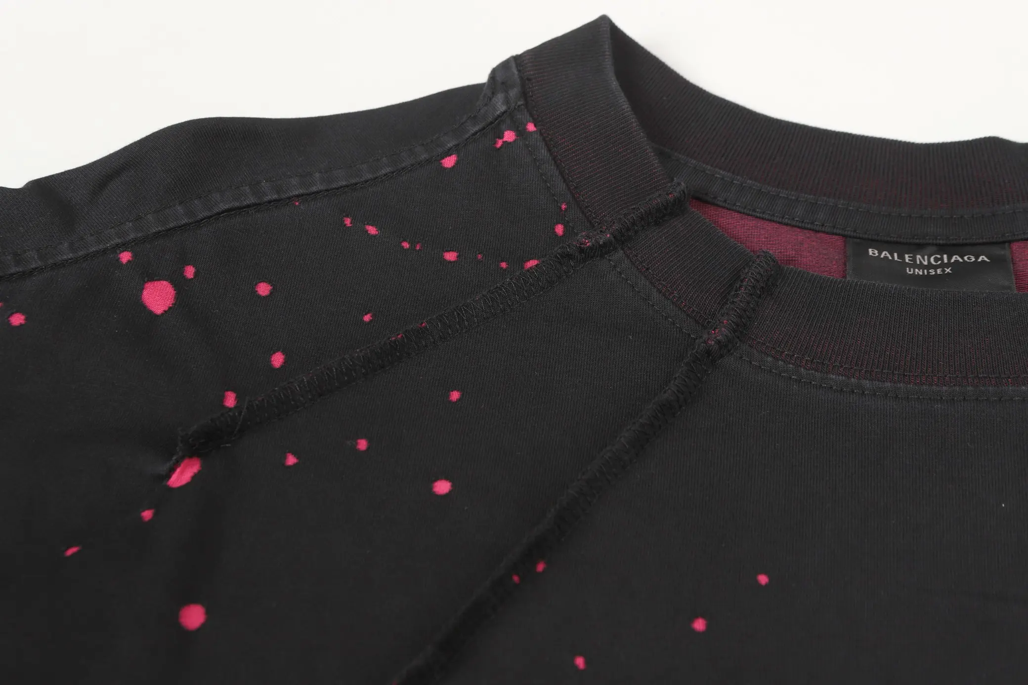 Logo Embroidery Distressed Oversized T-Shirt D18019981 — view 4