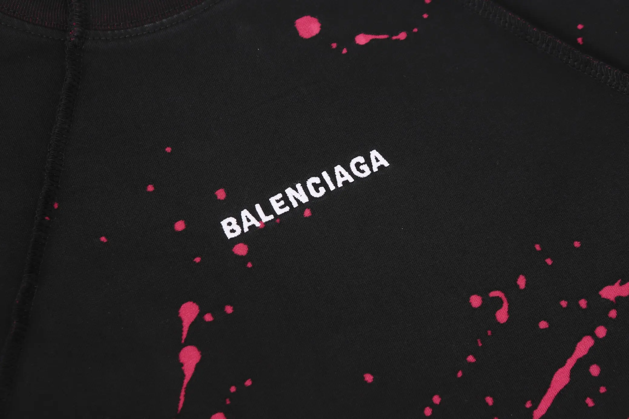 Logo Embroidery Distressed Oversized T-Shirt D18019981 — view 8