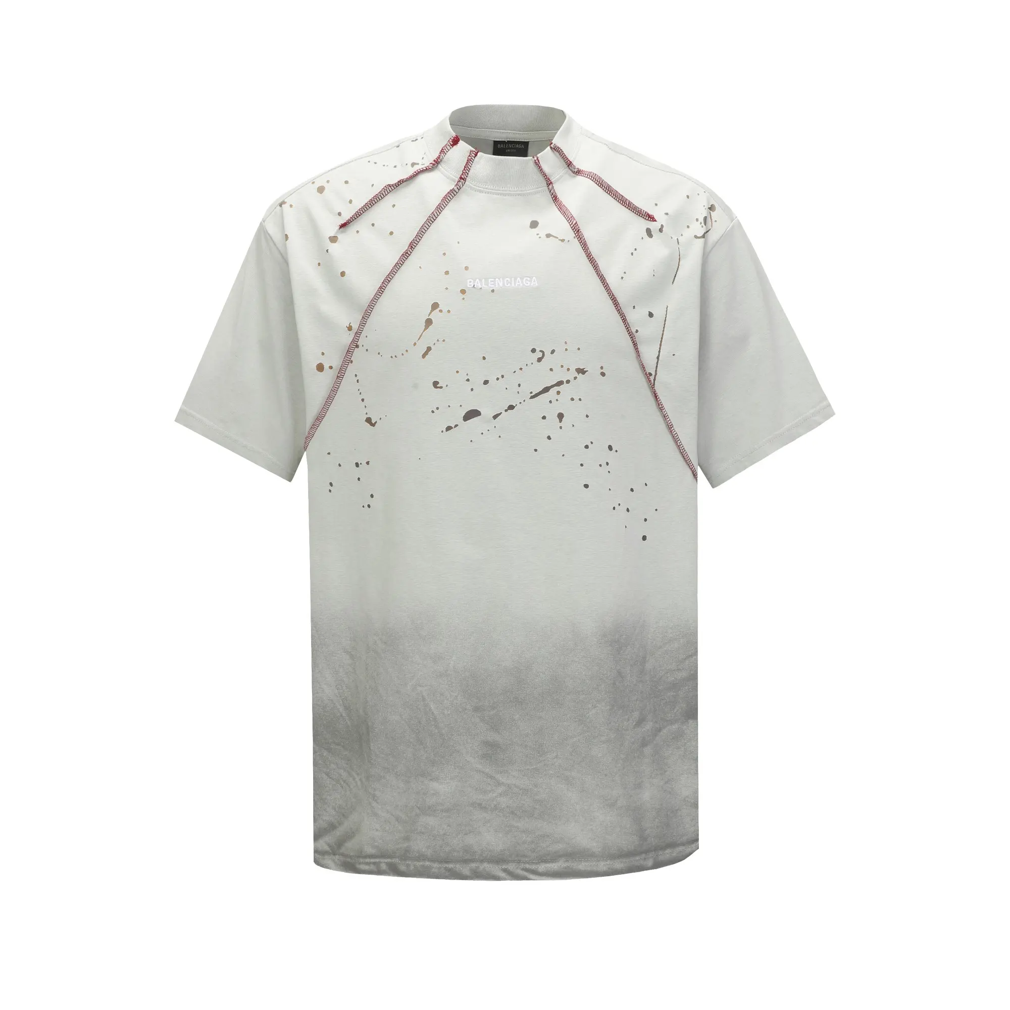 Logo Embroidery Distressed Oversized T-Shirt D18019981 — view 18