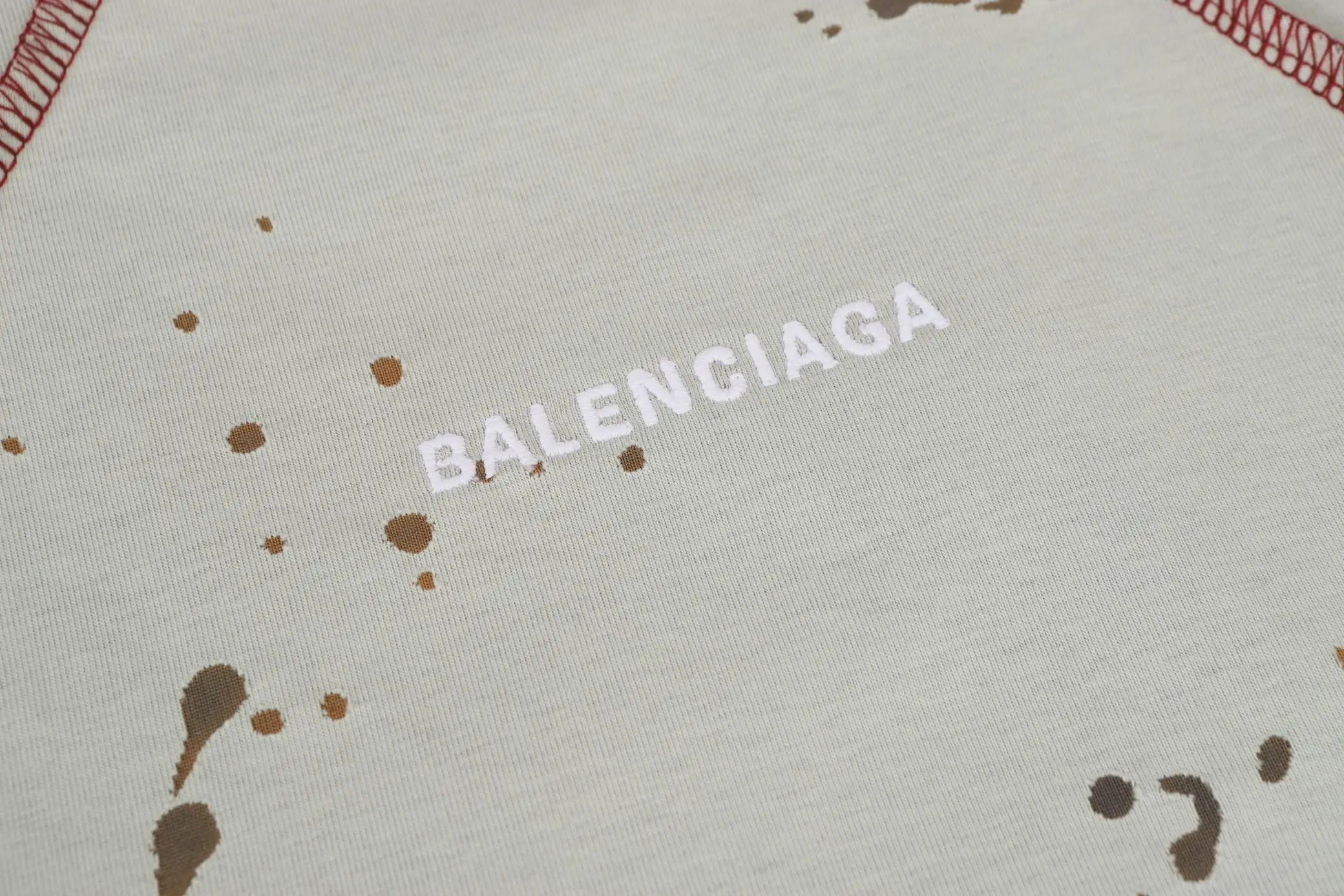Logo Embroidery Distressed Oversized T-Shirt D18019981 — view 23
