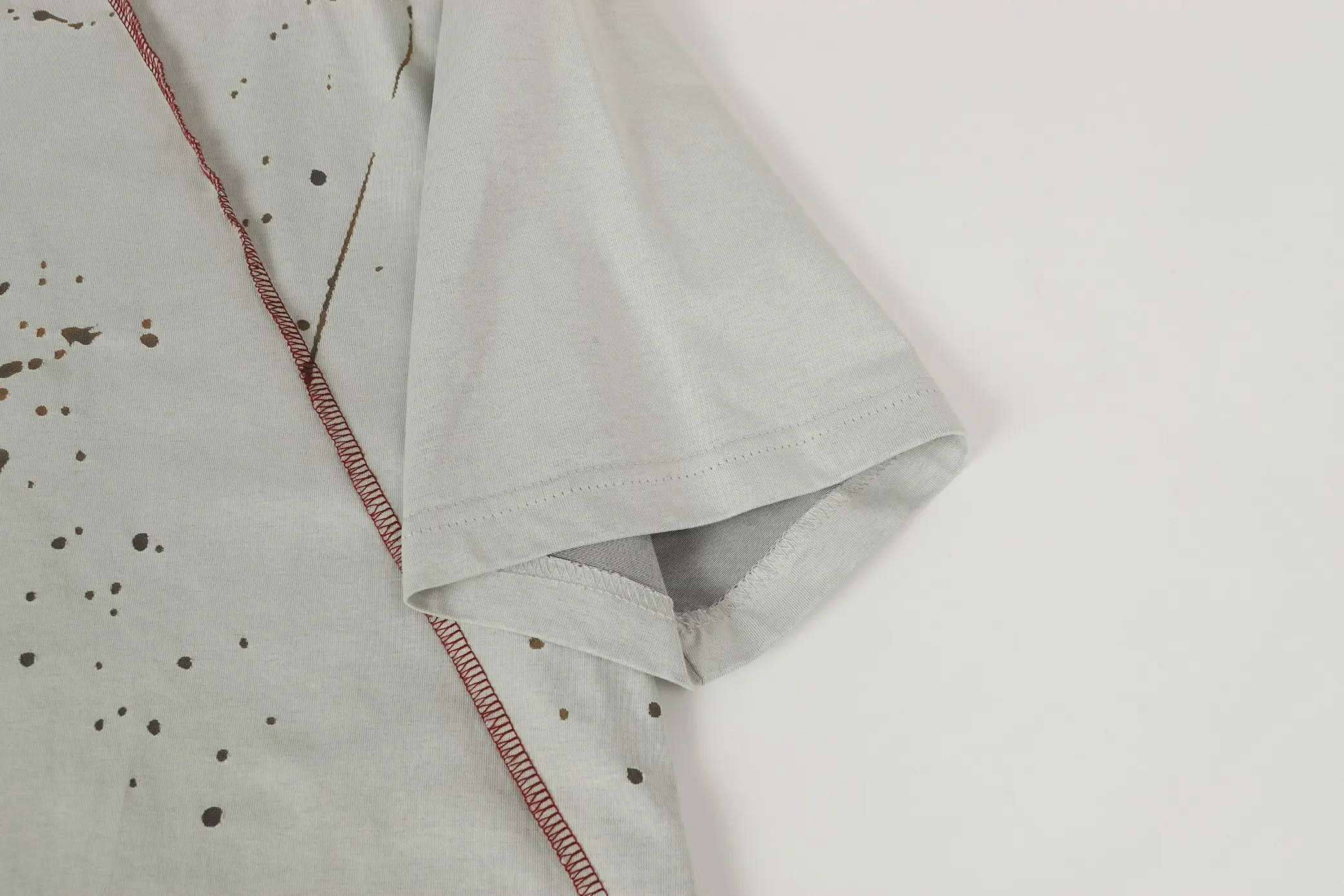 Logo Embroidery Distressed Oversized T-Shirt D18019981 — view 24