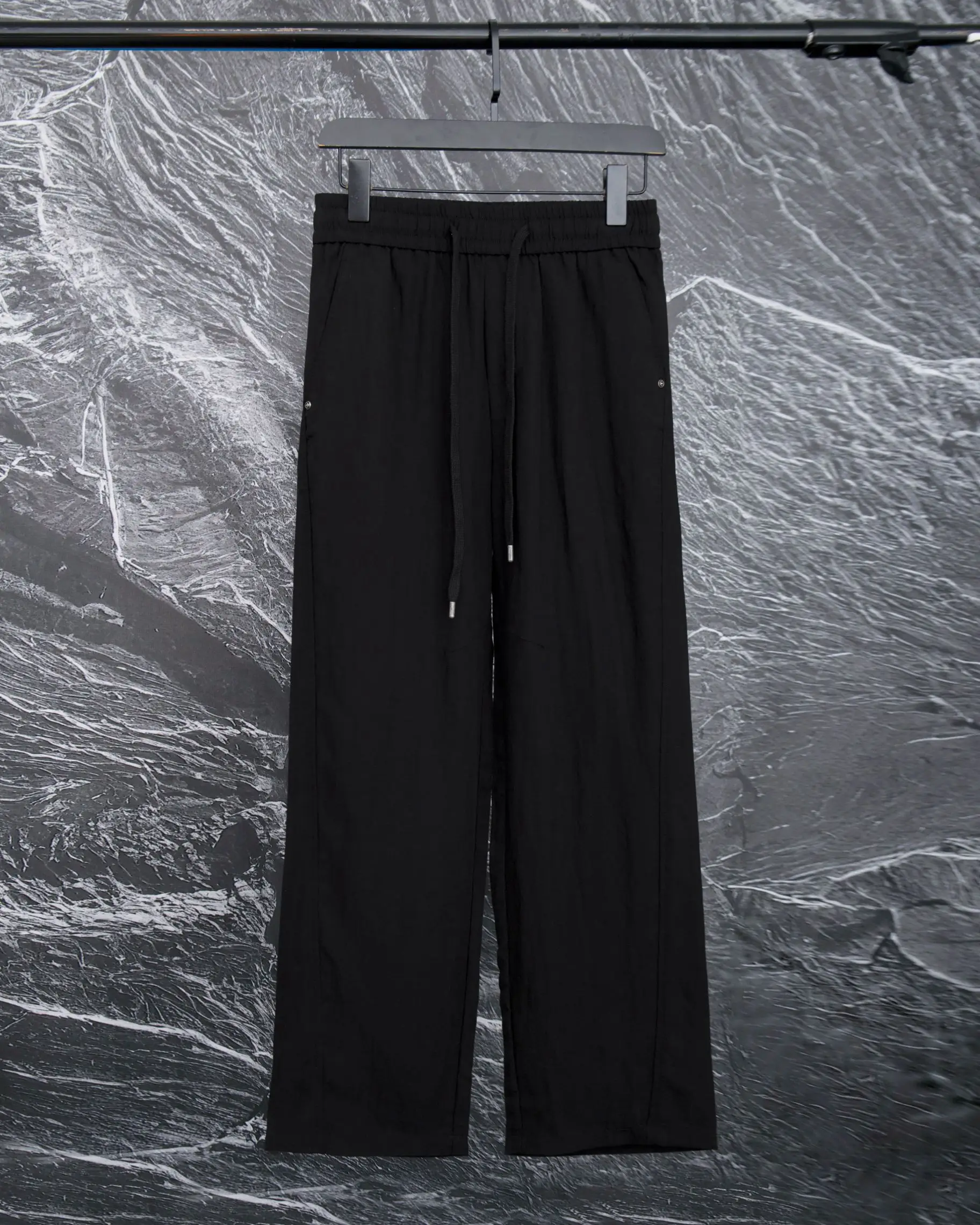 Embroidered Logo Linen-Blend Drawstring Trousers D20513331