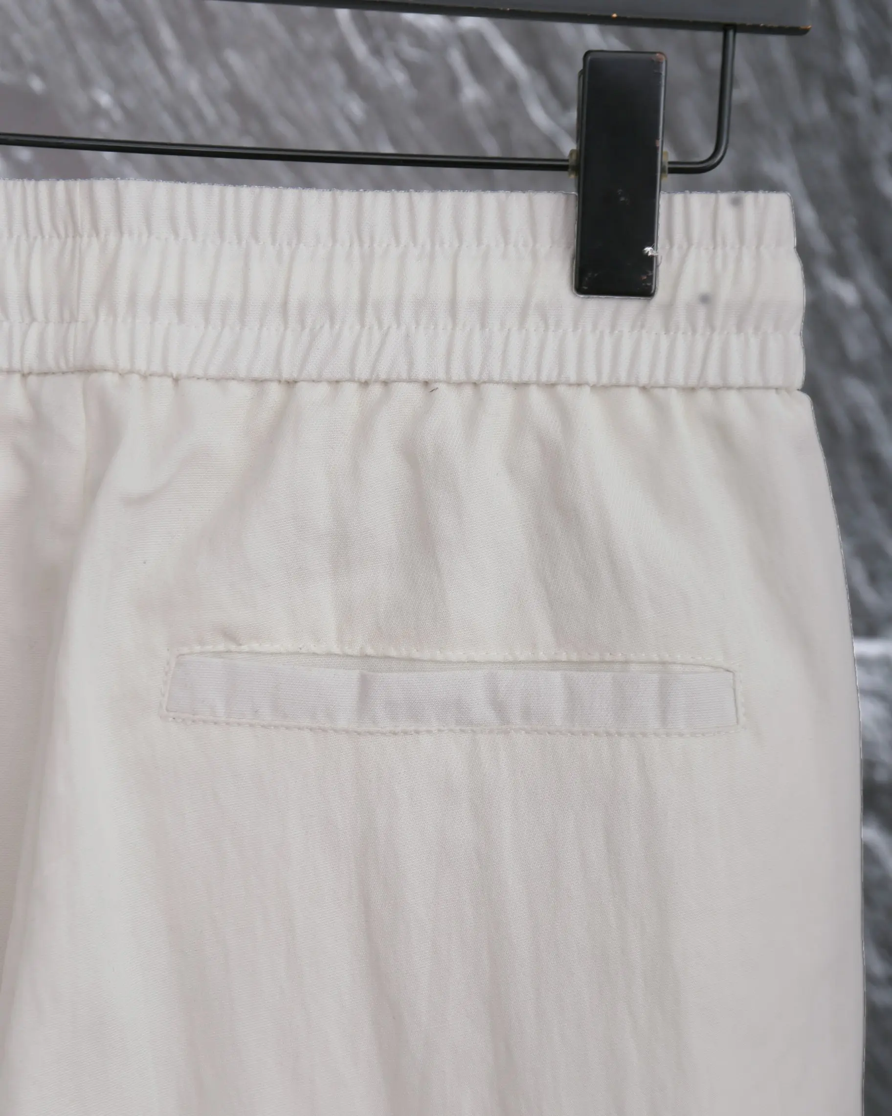 Embroidered Logo Cotton-Linen Trousers D20513329 — view 4