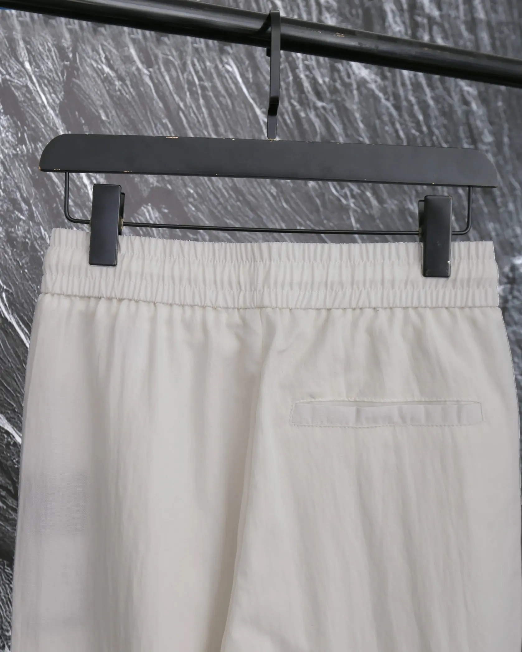 Embroidered Logo Cotton-Linen Trousers D20513329 — view 7