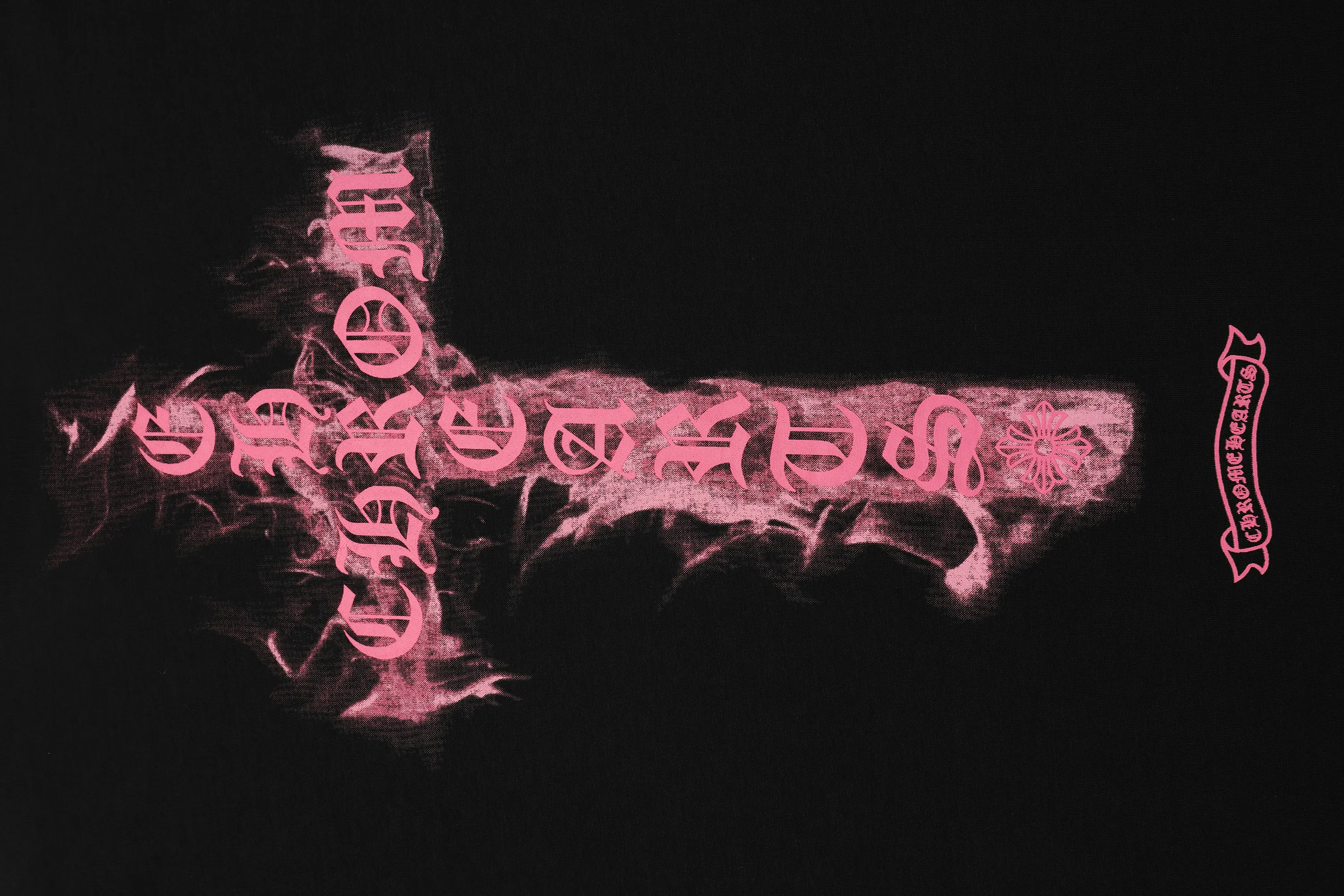Pink Flame Cross Graphic T-Shirt D5515852 — view 7